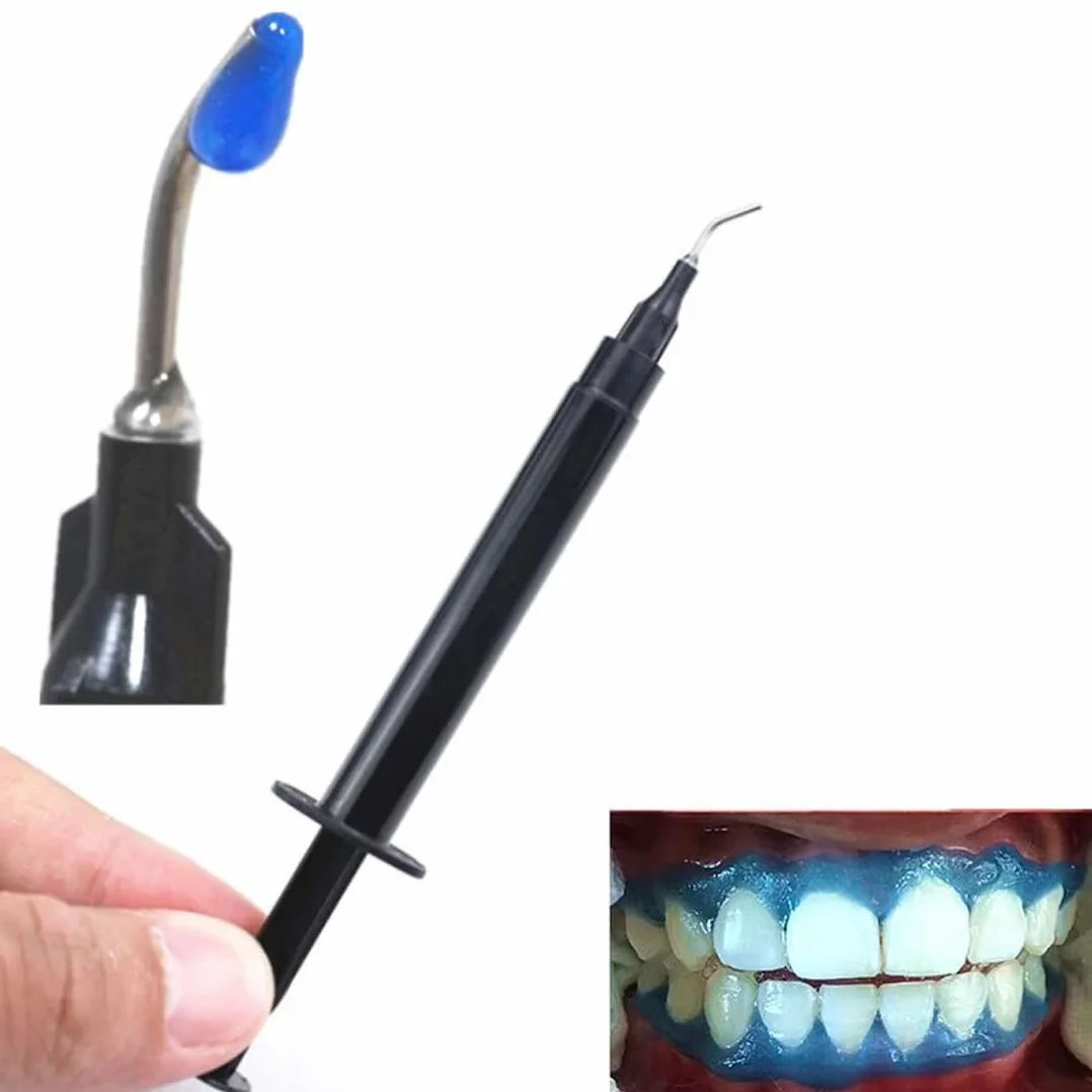 Sbiancamento dentale professionale 6 punte gel protettivo gengivale 3 ml siringa dentale
