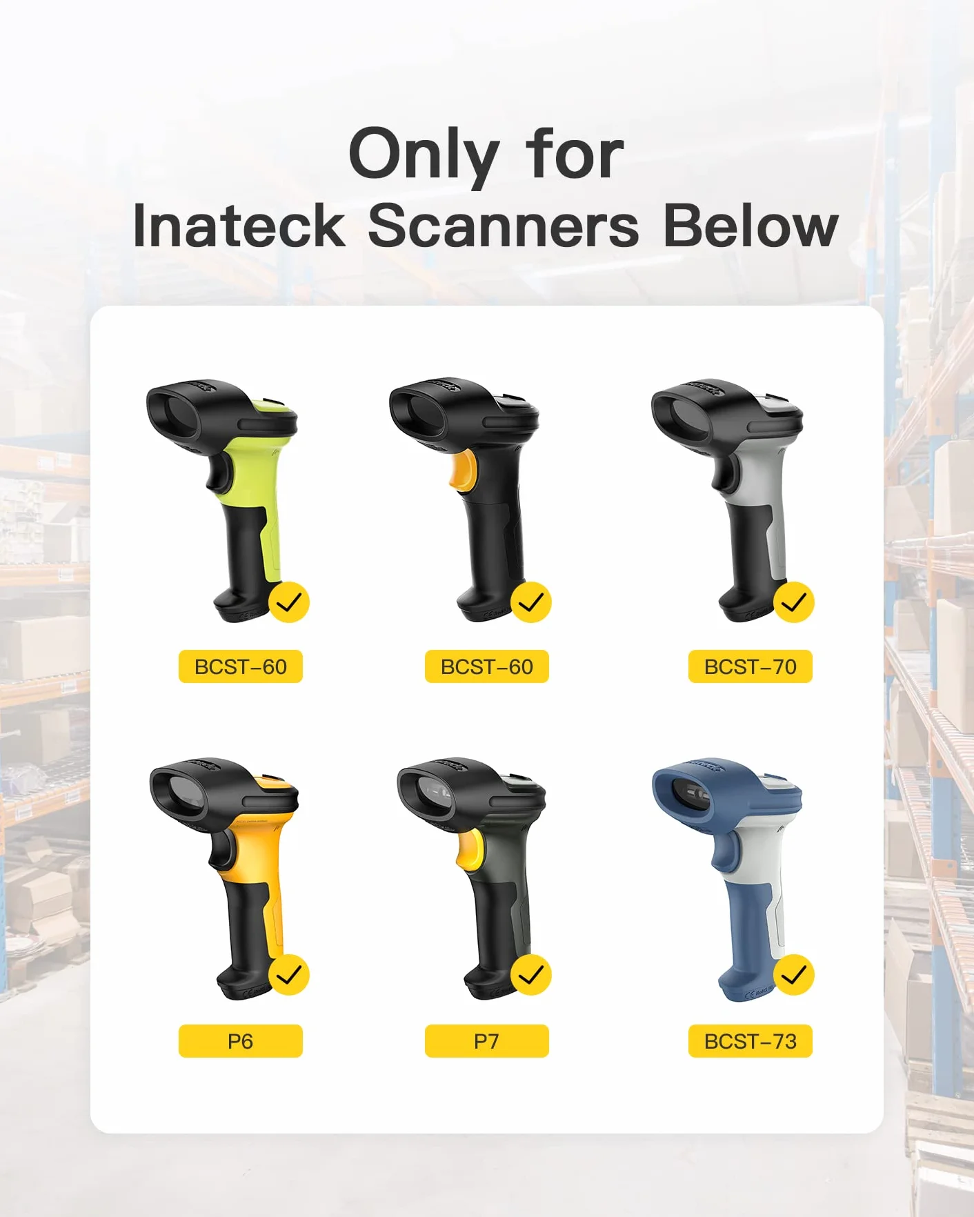 Inateck Base di Ricarica per Scanner Codici a Barre BCST-60 BCST-70 BCST-73 P6 P7