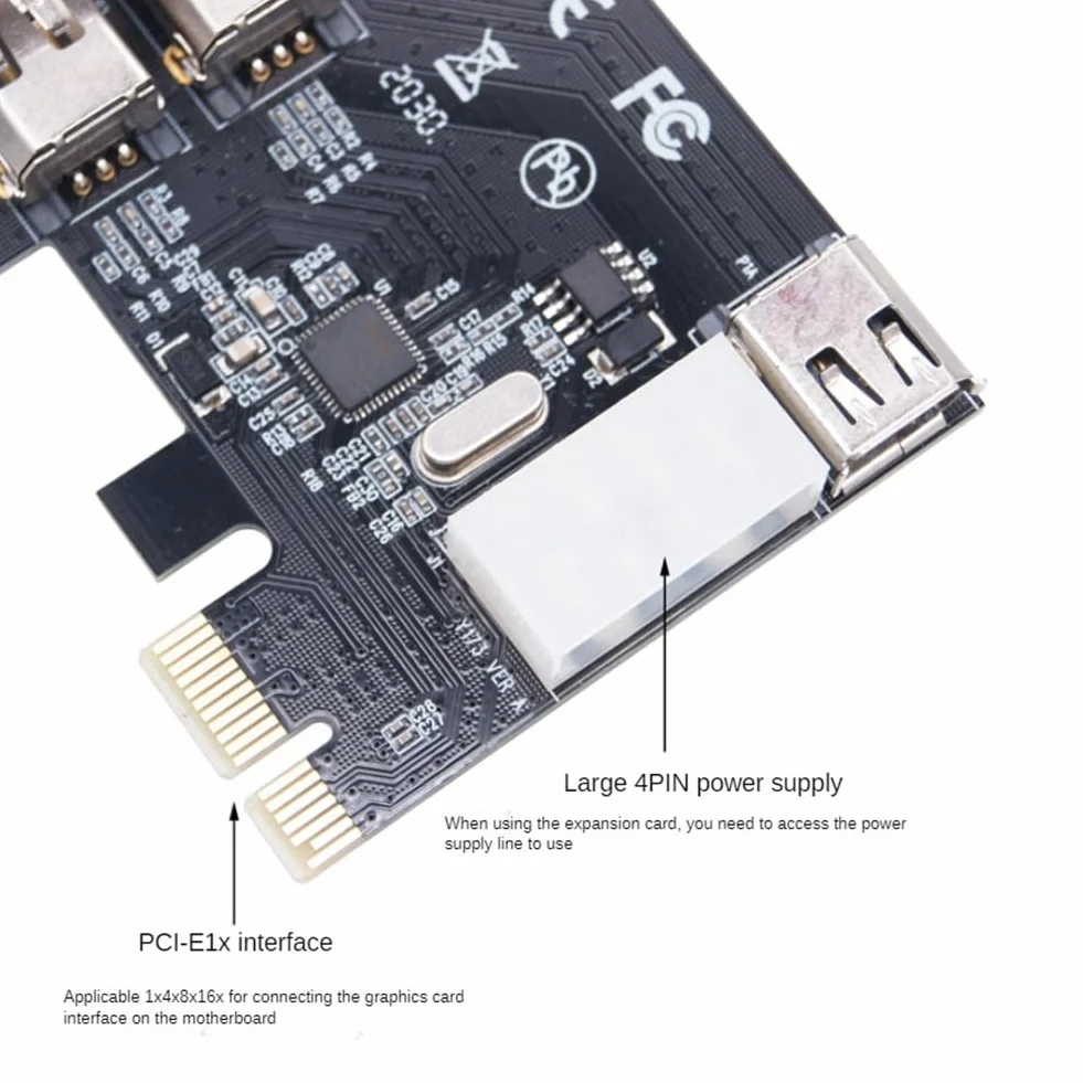 Scheda di Acquisizione Video HD DV PCI-e 1 X 1394 A 4 Porte Scheda Firewire 800/400/200/100Mbps Supporta Hot-Swapping per Desktop
