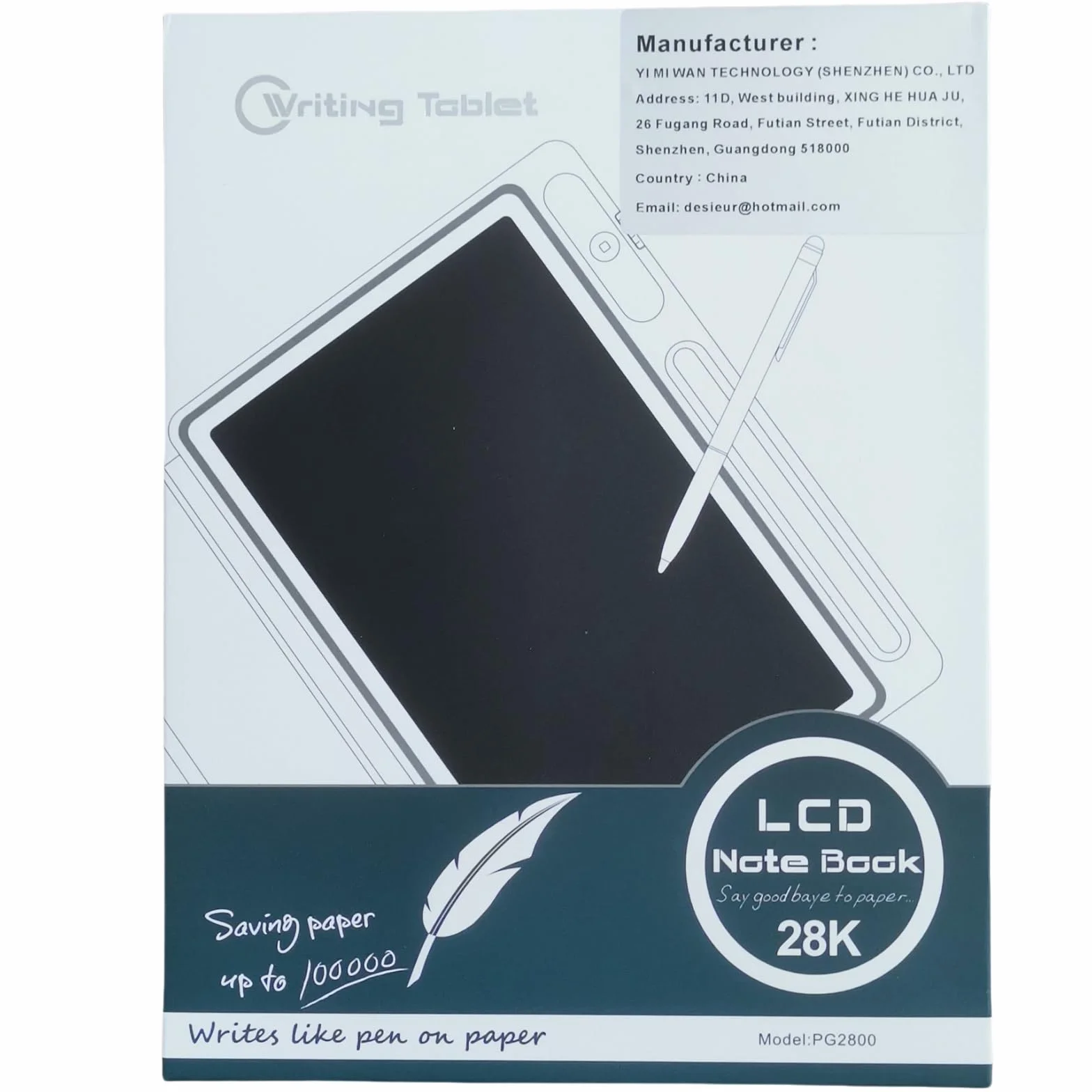 EMEBAY Tablet con Disegno LCD 10,1 Pollici Blocco Note Elettronico da Scrittura Intelligente