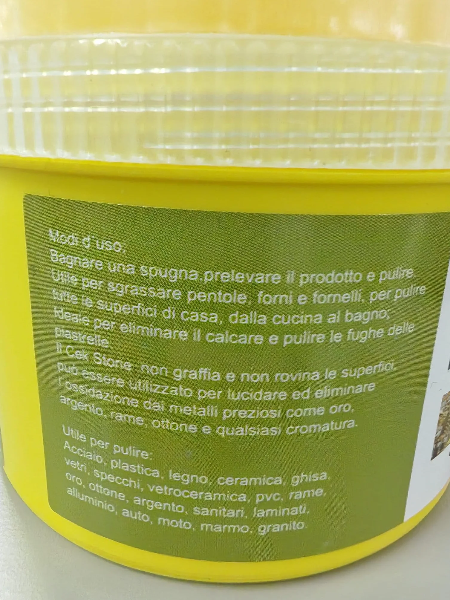 FENIX HOME Cek Stone 500g Pasta Protettiva, Prodotto Pulizia Casa Tutto In Uno