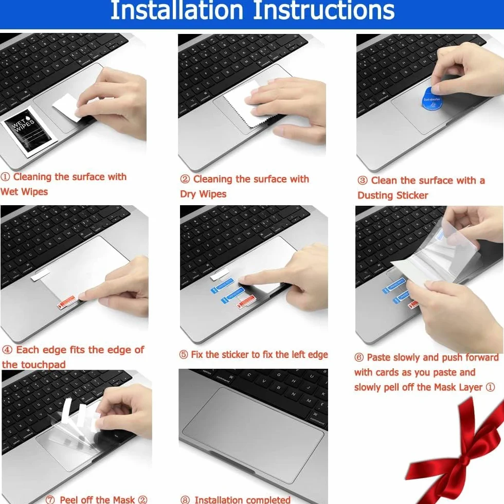 Confezione da 2 pellicole protettive opache per MacBook Pro 2024 da 14 pollici, chip M4 A3112, A3185, A3401, satinate, antigraffio, antipolvere, per tastiera touch pad (per pro 14 pollici)