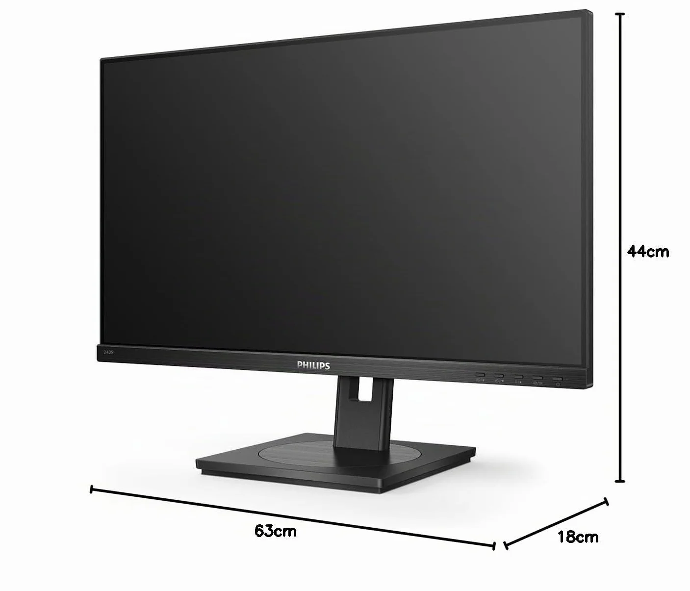 Philips 242S1AE Monitor FHD 24 Pollici Regolabile Altezza Nero