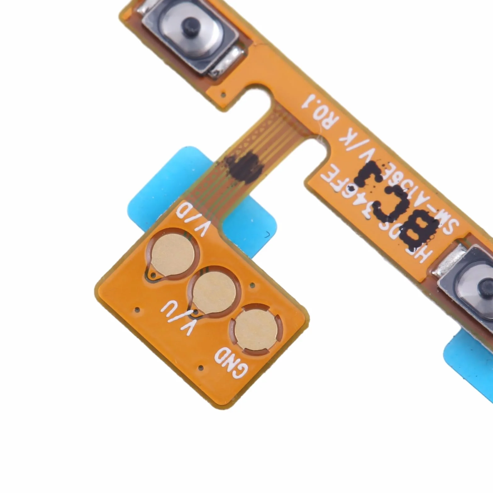 Ricambio compatibile con SAMSUNG GALAXY A15 4G SM-A155F / A15 5G SM-A156B flat flex circuito SWITCH PULSANTI CONTROLLO VOLUME KEY + -