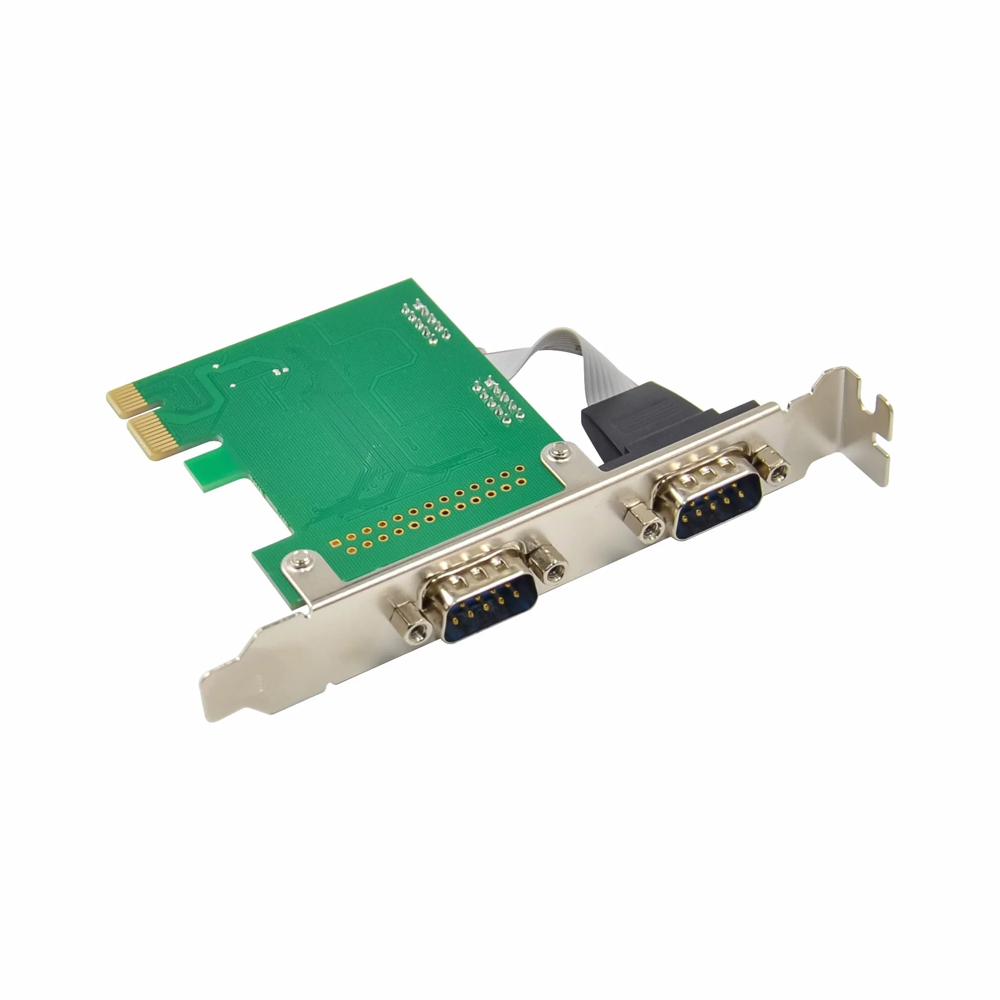 InLine PCIe 76619D - Scheda di interfaccia seriale RS-232, porta COM, AX99100, a basso profilo, per Windows & Linux