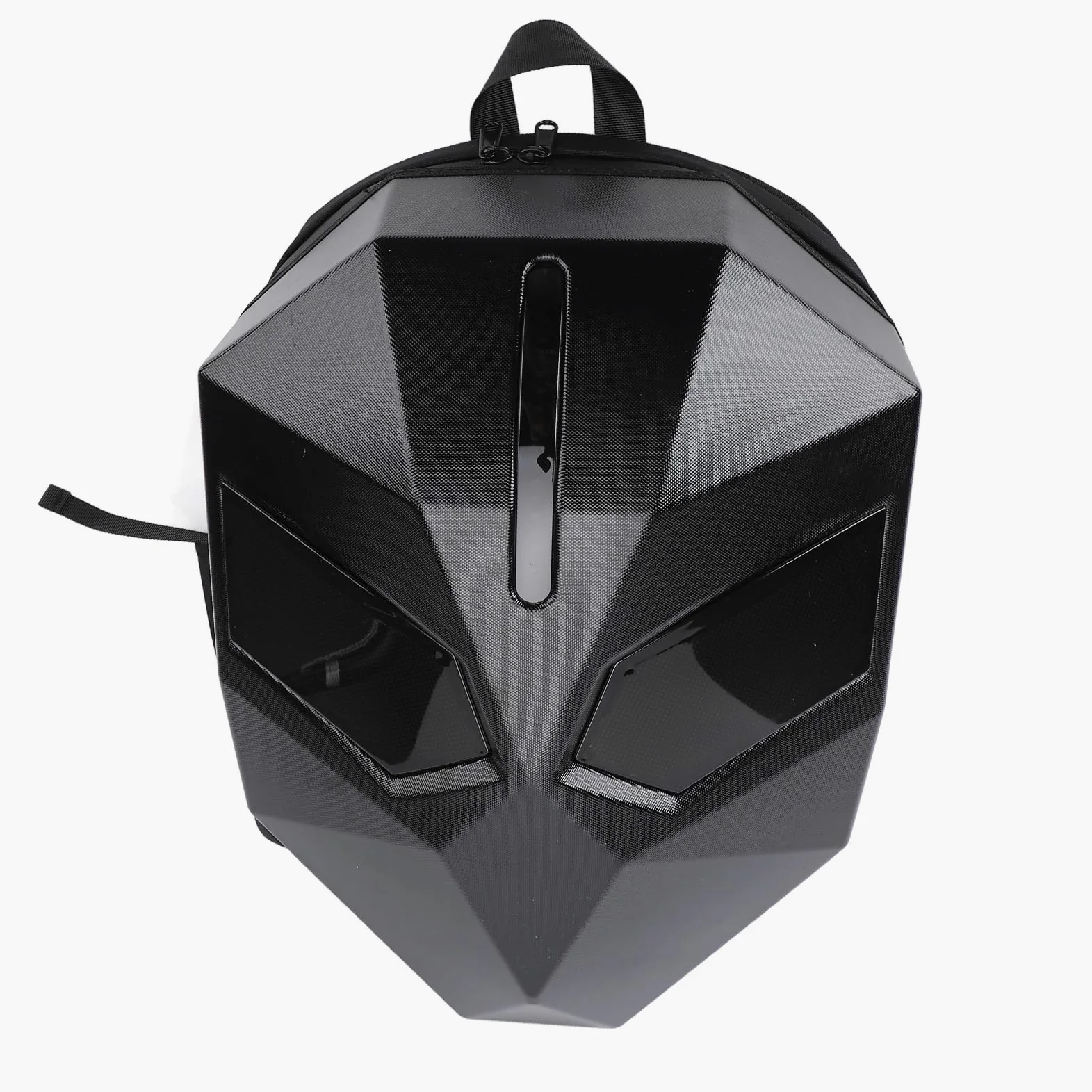 YWBL-WH Zaino per Moto a LED, Borsa per Casco di Grande capacità con Guscio Rigido con Schermo Programmabile per Uomo