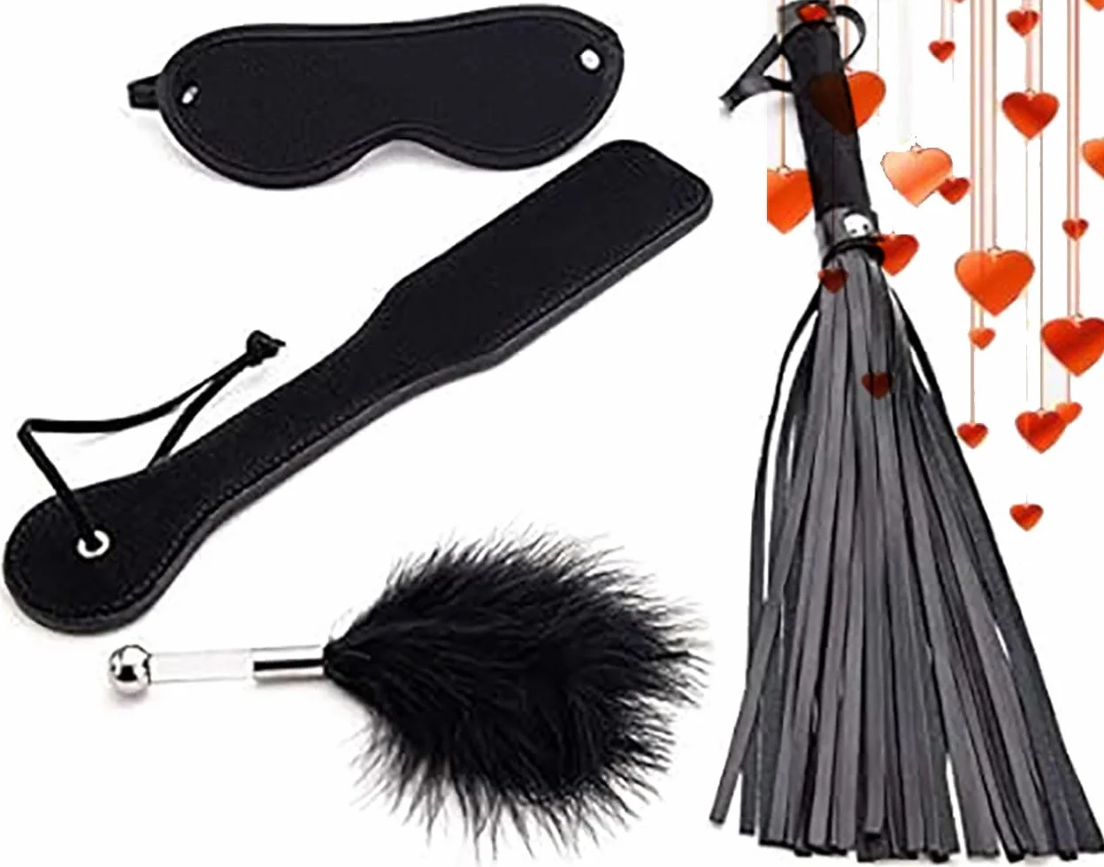 Kit di fruste nero per giochi notturni