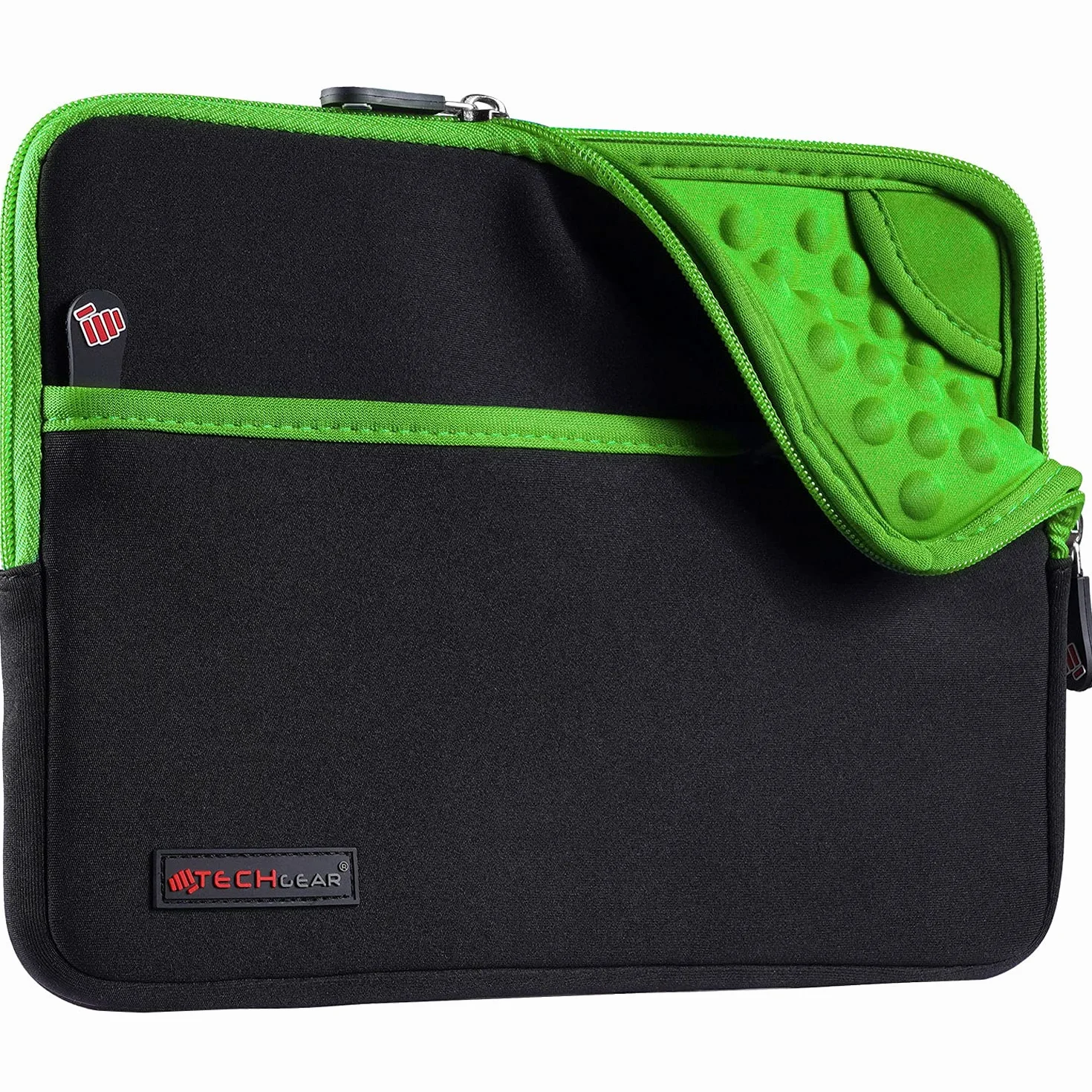 TECHGEAR Custodia Cover - Copertina protettiva manicotto in neoprene Sottile con interno antiurto bolle per il nuovo iPad Air 2019, Apple iPad 9.7", iPad Pro 11", iPad Pro 10.5", Air 2, iPad 4 - Verde