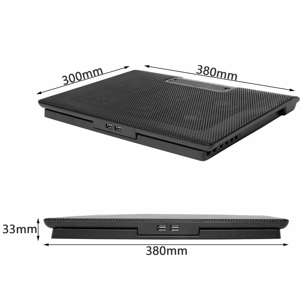 Base Raffreddamento PC Portatile, Supporto Notebook Altezza Regolabile Silenzioso per Laptop 12-17"
