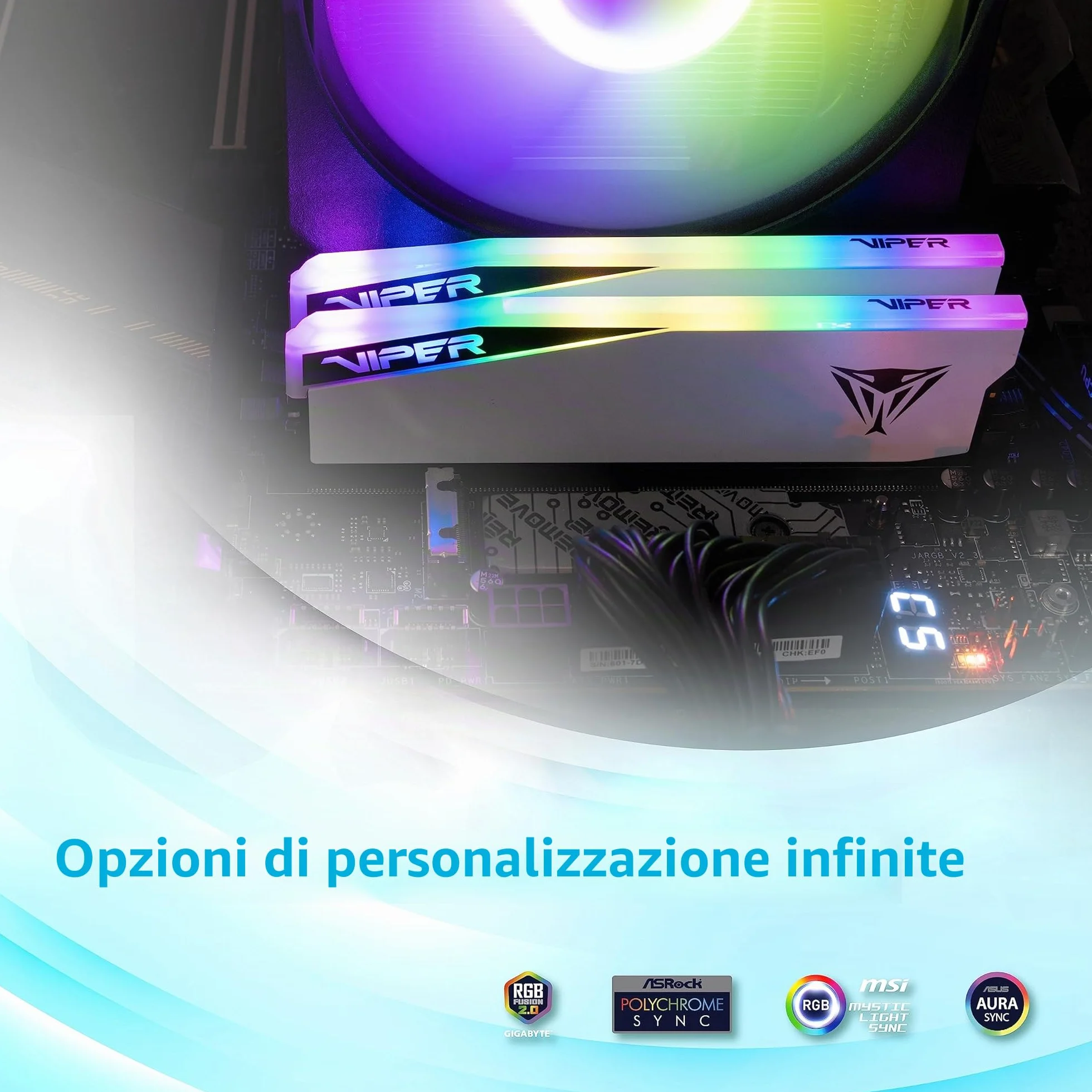 Patriot Viper Elite 5 RGB DDR5 32GB (2 x 16GB) 6000MT/s Kit - PVER532G60C30KW