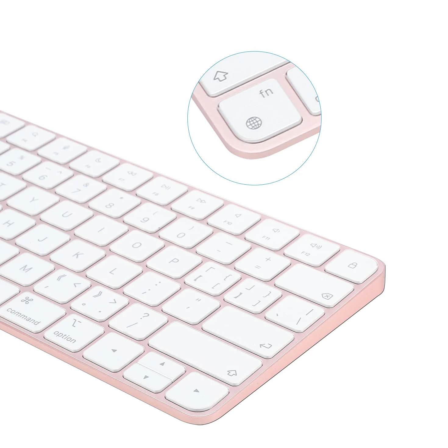 Cover per tastiera iMac Magic Keyboard (modello A2450, senza Touch ID, senza tasto numerico) - Ultra sottile, protettiva e trasparente per tastiera