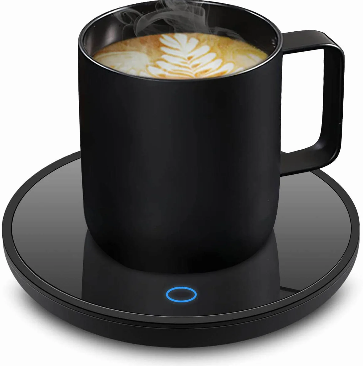 Scaldabicchieri elettrico, scalda-candela con spegnimento automatico, scalda tazze per scrivania da ufficio, impostazioni di temperatura, scaldabicchieri elettrico per bevande per cacao, latte