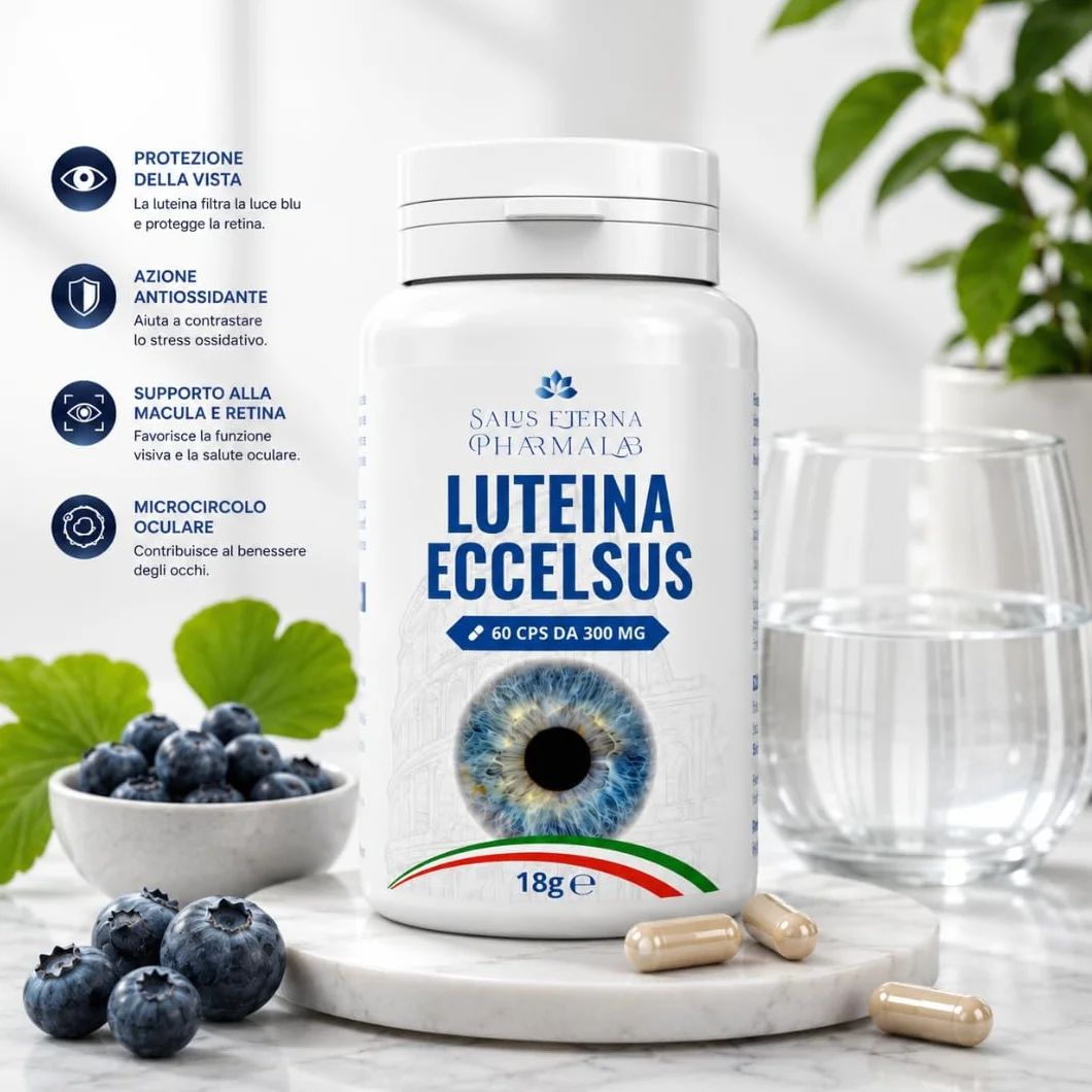 Salus Eterna Integratore Vista Luteina Zeaxantina 60 Capsule Ginkgo Vitamine Antiossidanti