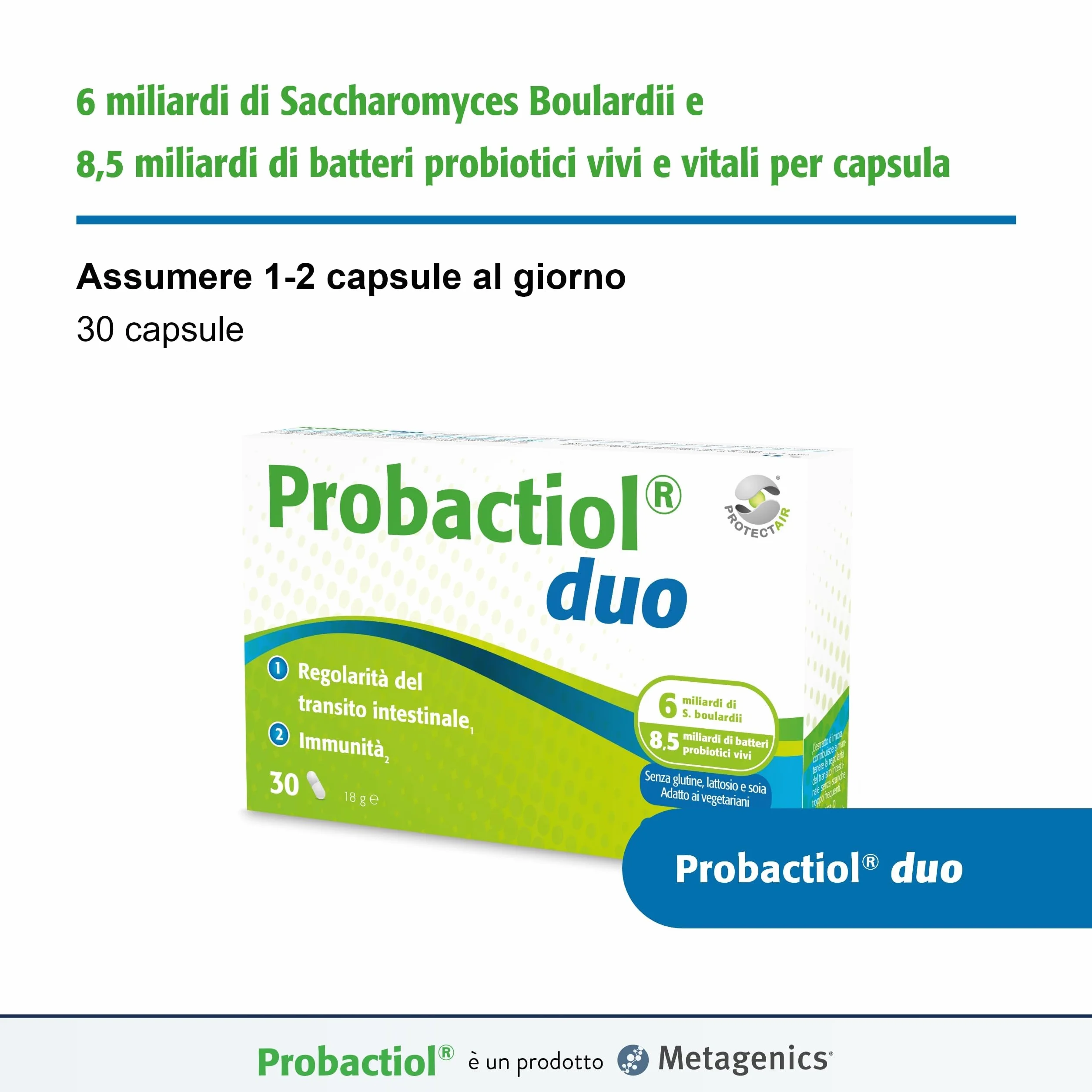 Metagenics Probactiol Duo 30 Capsule - Equilibrio Flora Intestinale Immunità