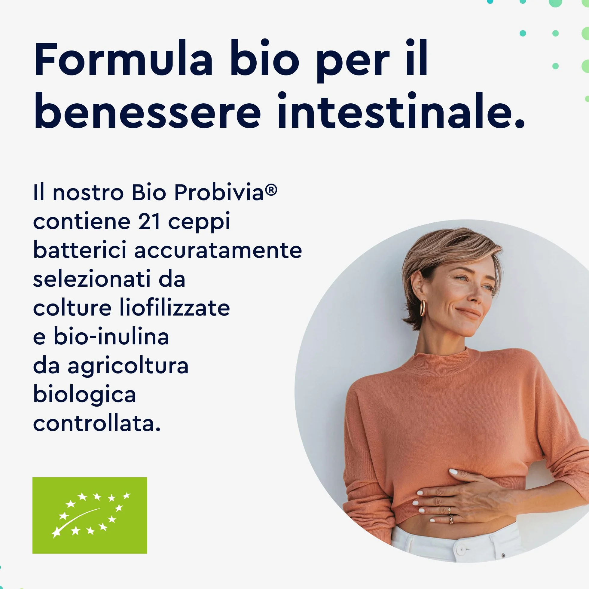 Integratore Probiotici Bio 180 Capsule 21 Ceppi Batterici 20 Miliardi CFU Inulina Senza Lattosio