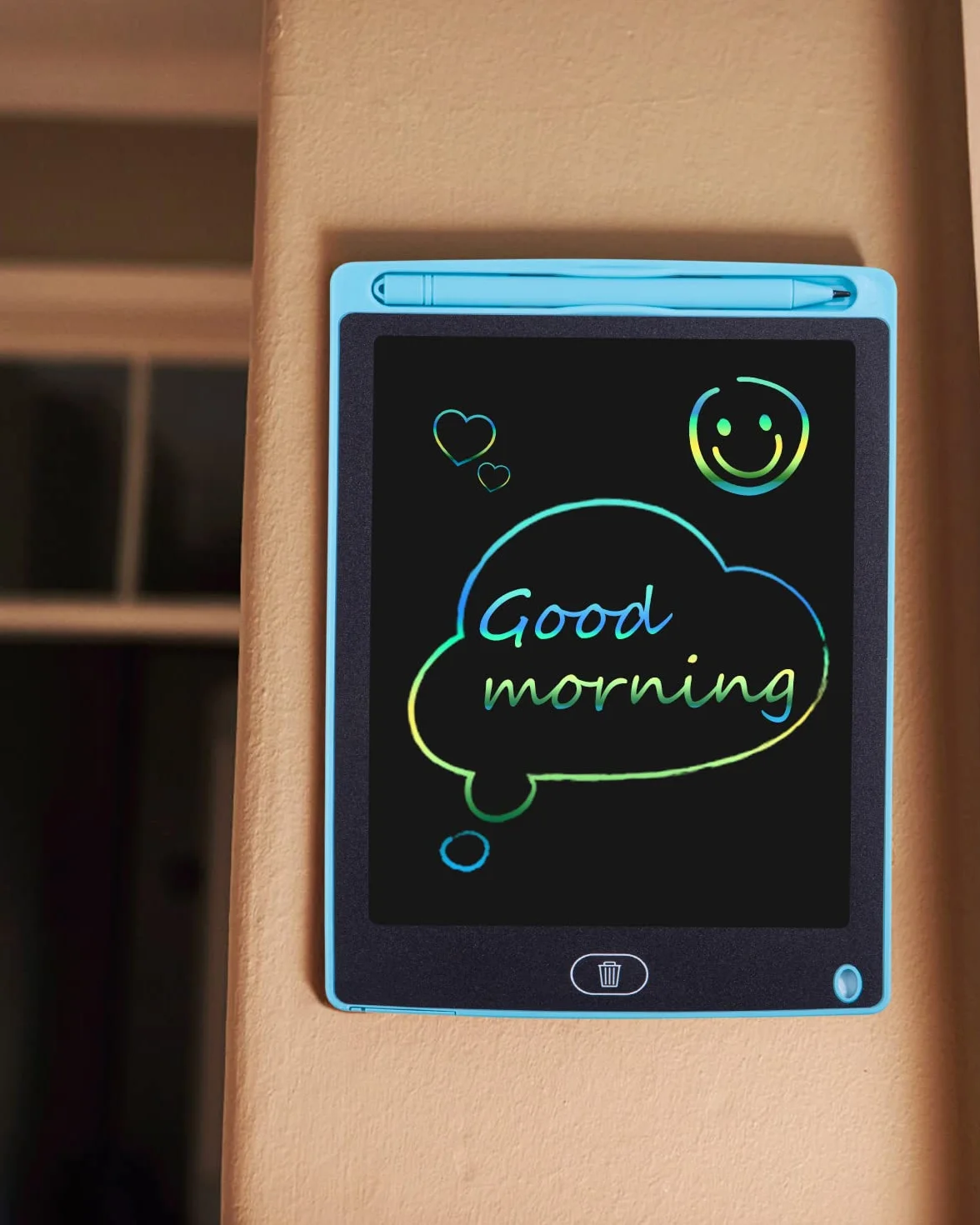 Tavoletta Grafica Bambini LCD 8,5 Pollici Display Colorato Cancellabile con Pulsante Elimina e Blocco