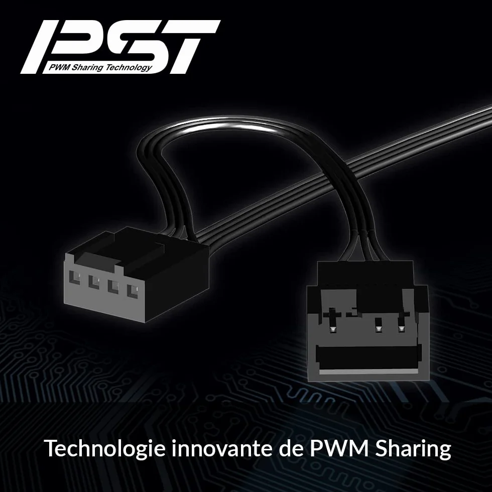 ARCTIC P8 PWM PST 80 mm Ventola per PC, PWM Sharing Technology, Pressione Statica, 200-3000 RPM, 0,3 Sone - Nero