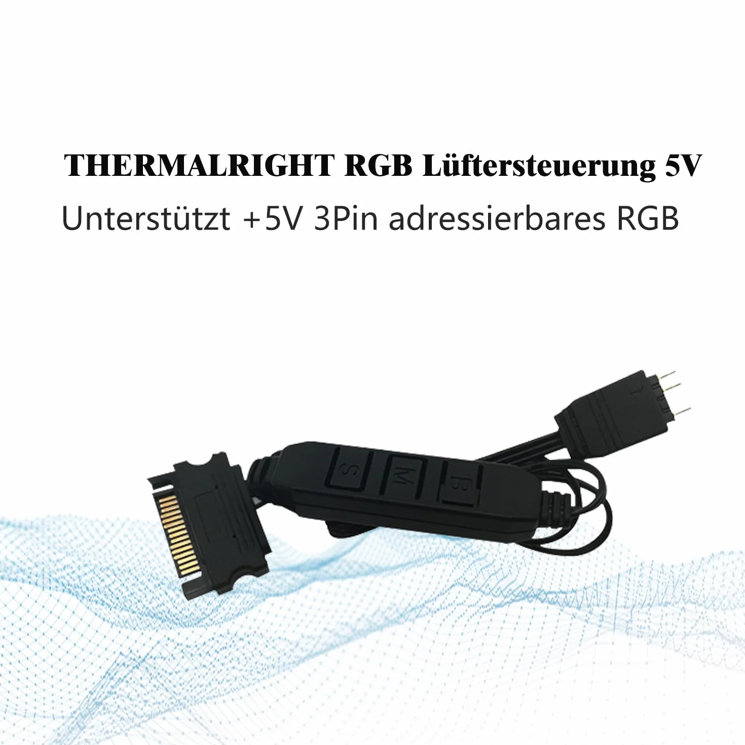 Thermalright Controllo ventola 5V 3 pin computer interfaccia luce SATA