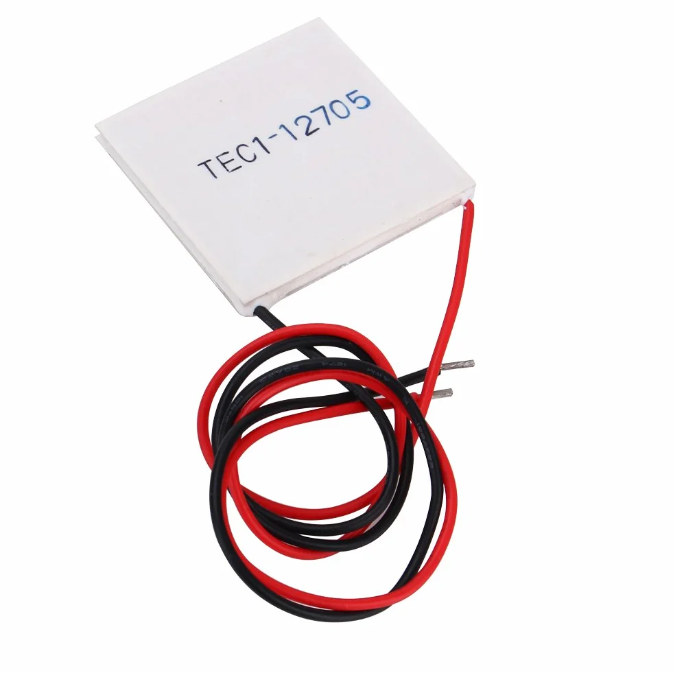 Wal front TEC1-12705 Raffreddatore Termoelettrico Peltier Piastra Dissipatore di Calore Accessori di Raffreddamento Modulo Elemente 12V 5A 40 × 40 × 3,8 mm