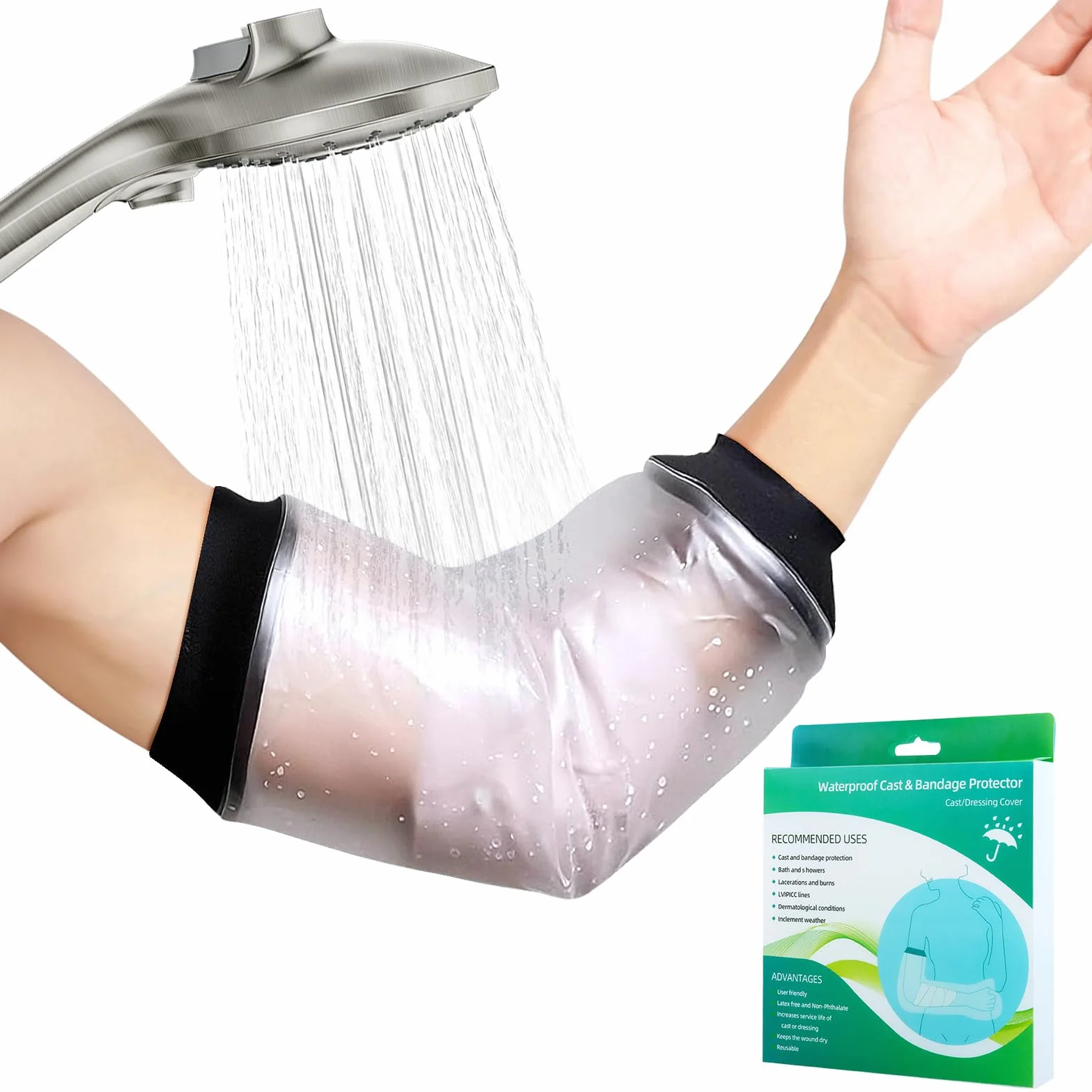 Copertura Impermeabile per Braccio PICC Protezione Doccia Cateteri Ferite Gomitiere