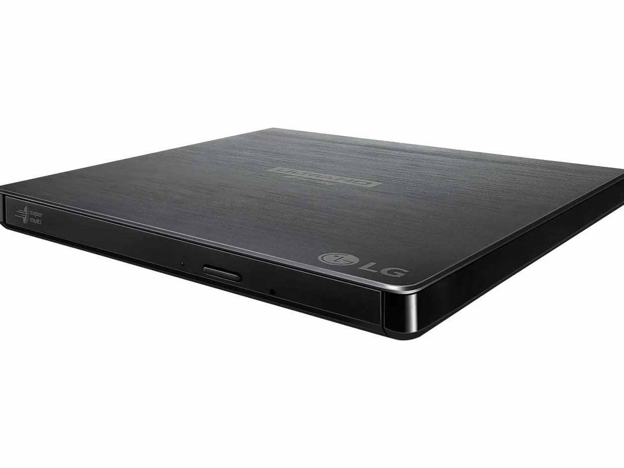 LG Electronics BP60NB10 Ultra Slim Portable UHD 4K/Blu-ray/DVD+/-RW Drive, USB 3.0 compatibile, PC Windows, Linux, Mac OS, con supporto M-DISC, riduzione del rumore, nero