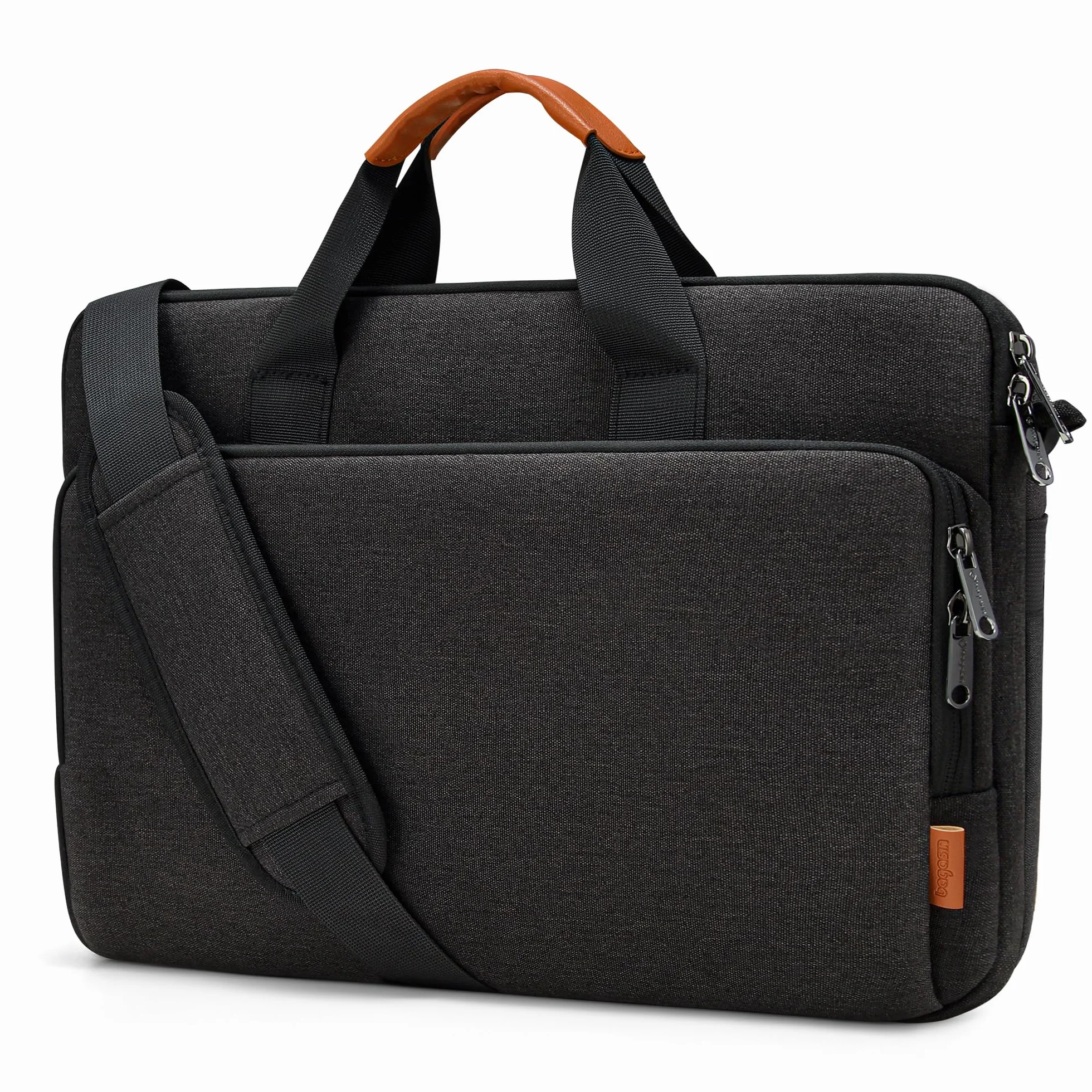 bagasin Borsa per laptop, valigetta per computer portatile compatibile da 15,6" a 17,3", borsa a tracolla estensibile, borsa messenger, borsa da trasporto per notebook e PC
