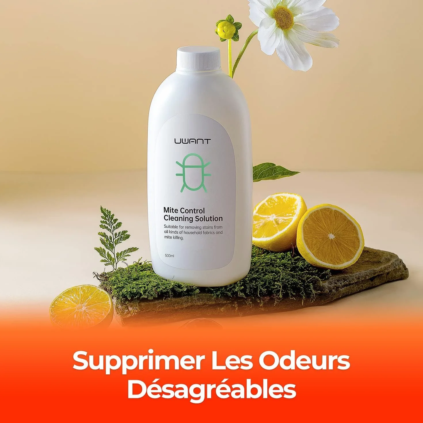 uwant Detergente multiuso 500 ml 1 confezione per moquette divani sedili auto