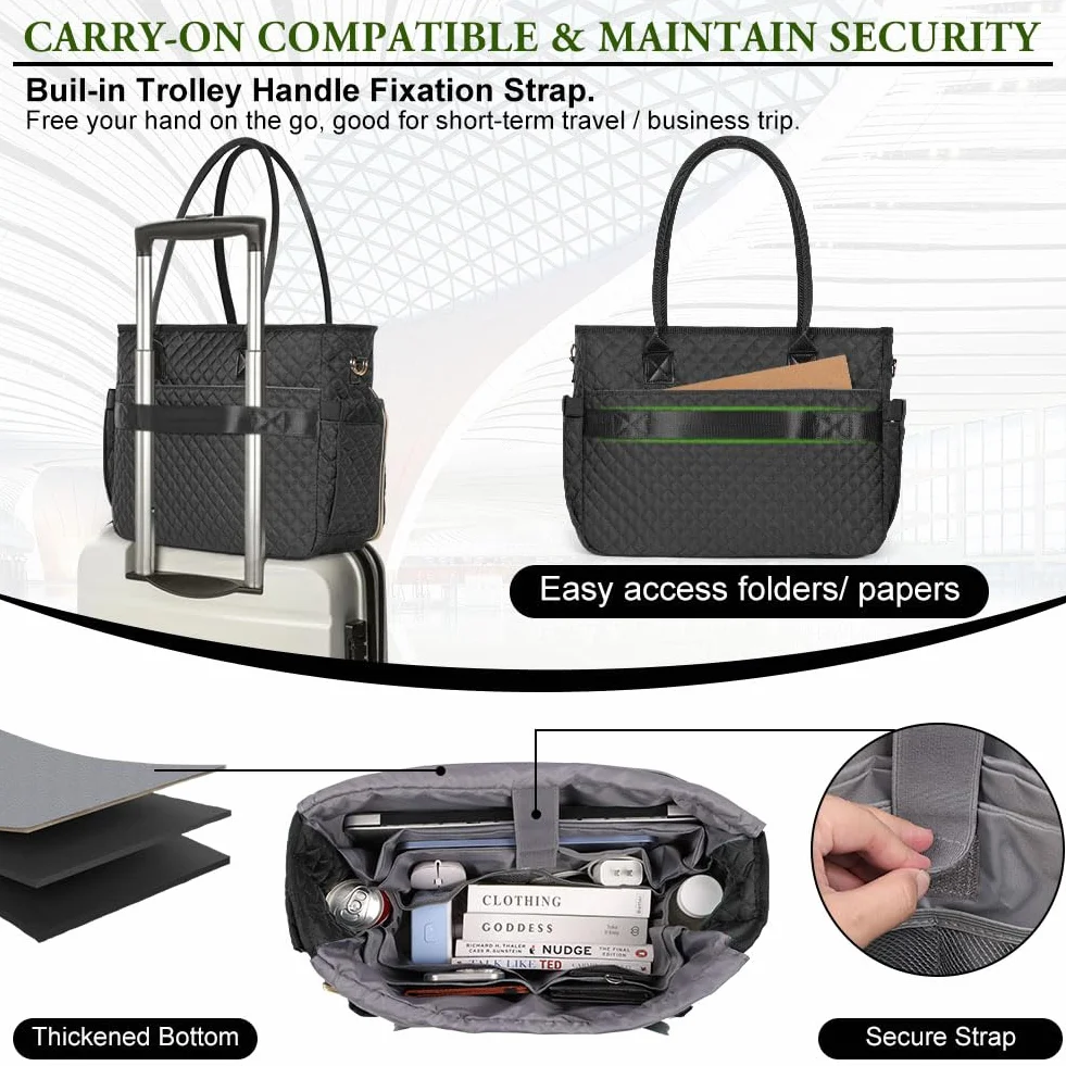 Borsa Porta Pc, Cartella Leggera Espandibile Impermeabile, Borsa Insegnante