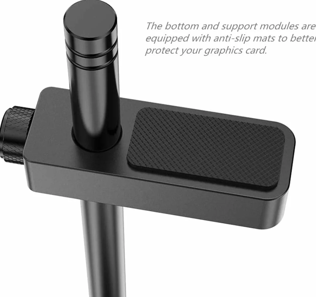 One enjoy Supporto per scheda grafica GPU, supporto per scheda video, supporto GPU, alluminio aerospaziale anodizzato (nero)