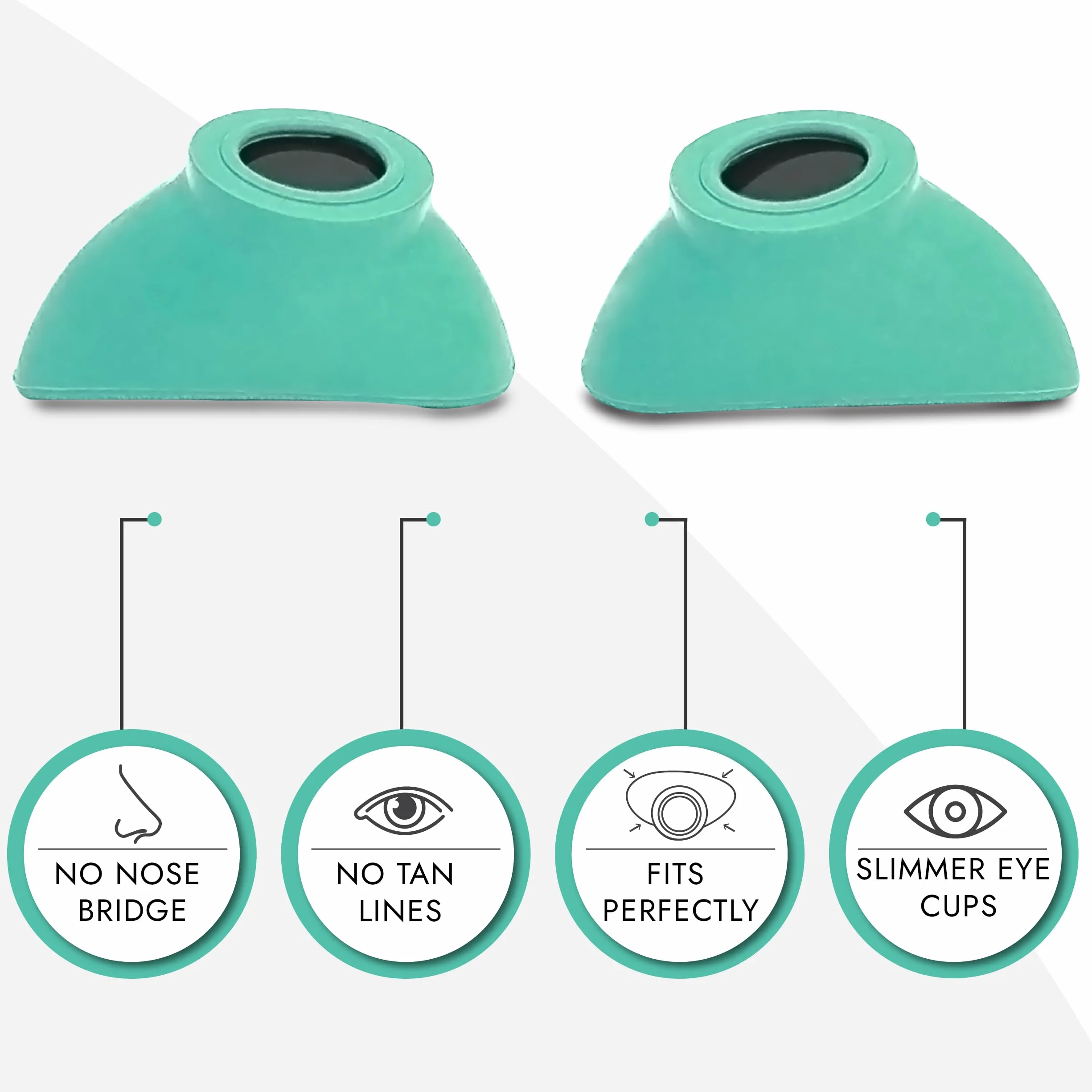 Slim Flex UV Eye Protection Tanning Goggles
