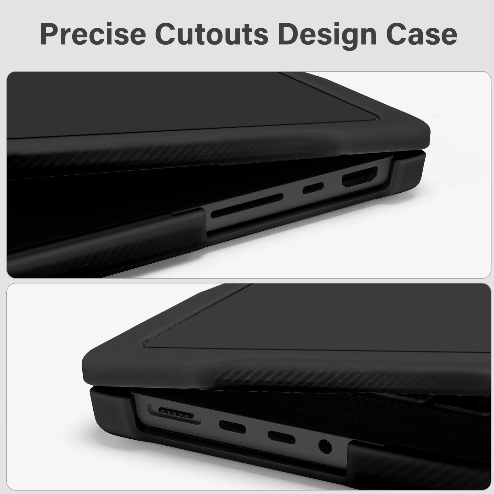 MOSISO Compatibile con MacBook Pro 14 Cover M5 2026 M4 M3 M2 M1 2025-2021 A3427 A3426 A3434 A3112 A3185 A3401 A2918 A2992 A2779, Custodia Paraurti TPU Morbido&Copritastiera&Pellicola, Nero