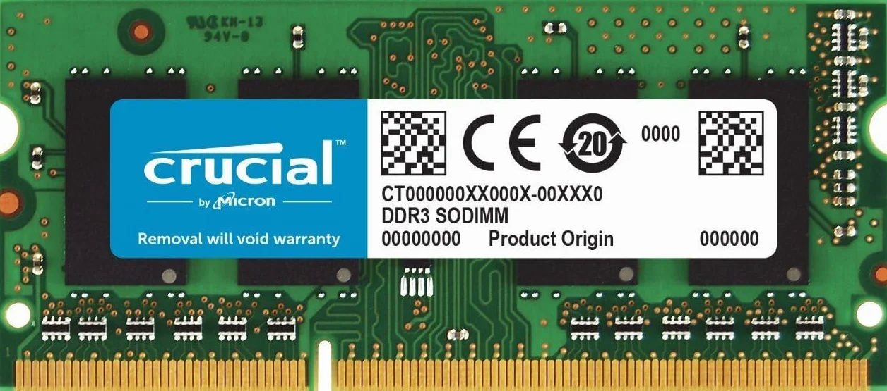 Crucial RAM CT102464BF160B 8GB DDR3 1600MHz CL11 SODIMM Low Voltage Laptop Notebook Memory
