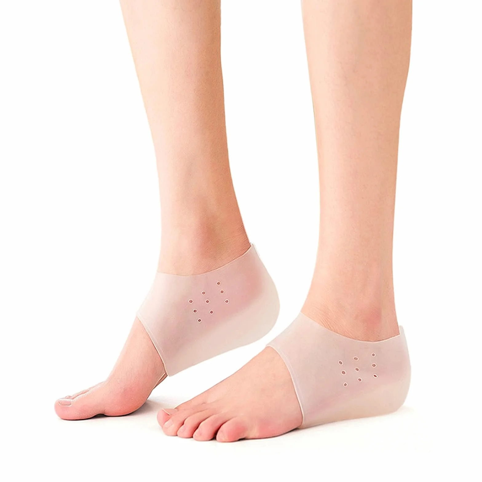Solette Rialzanti Invisibili Silicone 4cm Skin Color Unisex Massaggio Piede