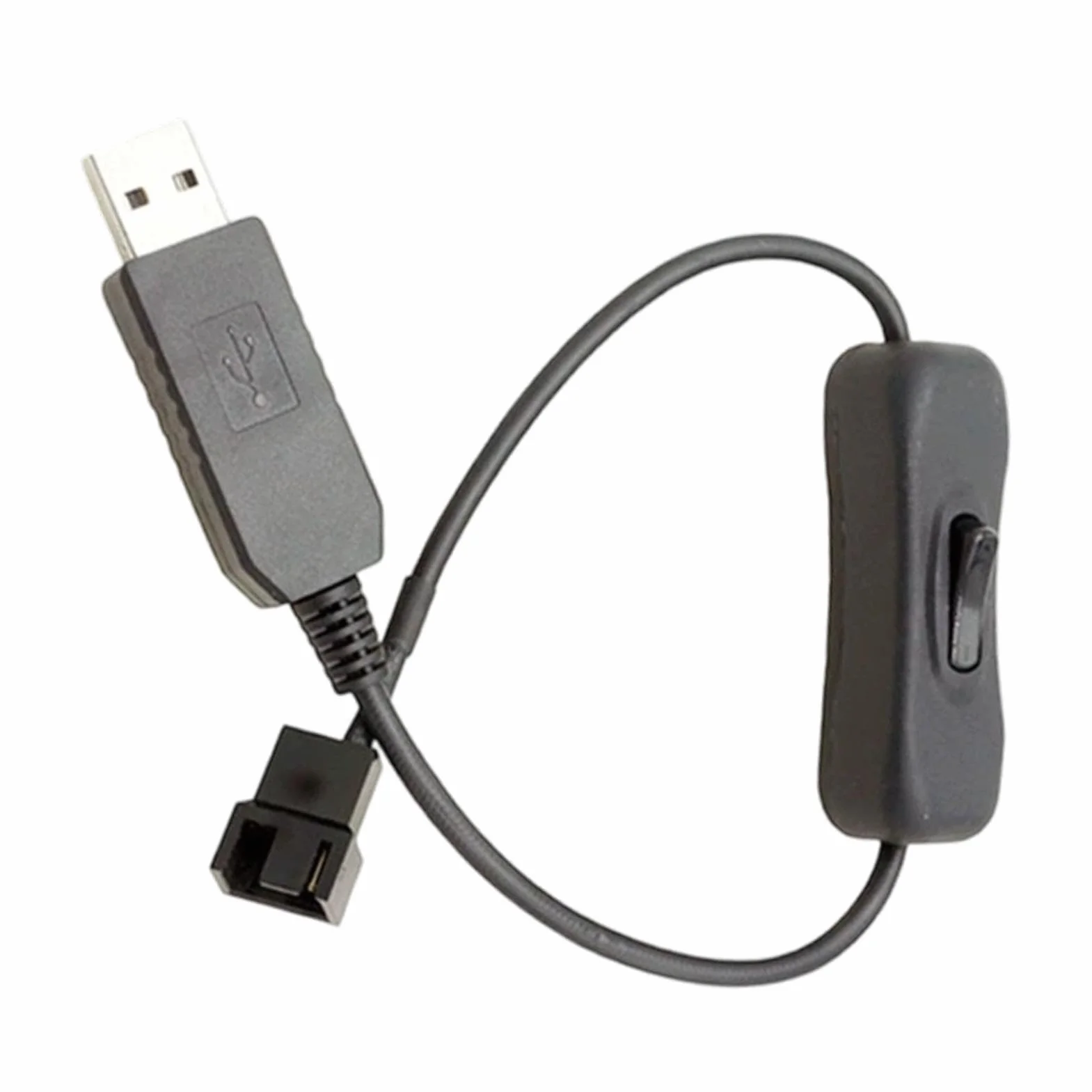 Controller Ventola USB Hub Controllo Velocità 3 Pin 4 Pin Adattatore Step-up per PC Desktop