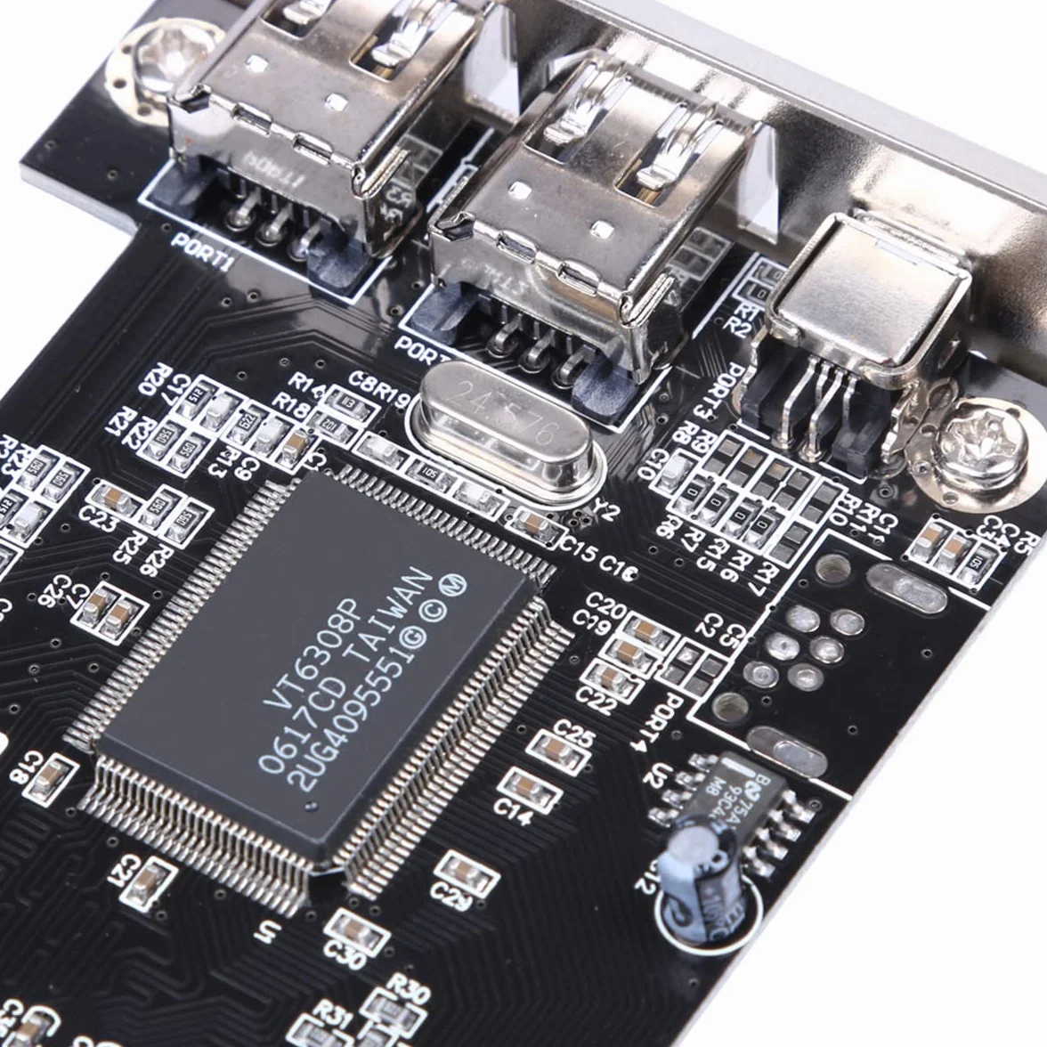 Cuifati Scheda PCIe Firewire per 10, Controller Adattatore IEEE 1394 PCI Express 4 Porte (3 x 6 Pin e 1 x 4 Pin), Adattatore 1394a PCI-E Firewire 800 per 7/8/Mac OS con Cavo