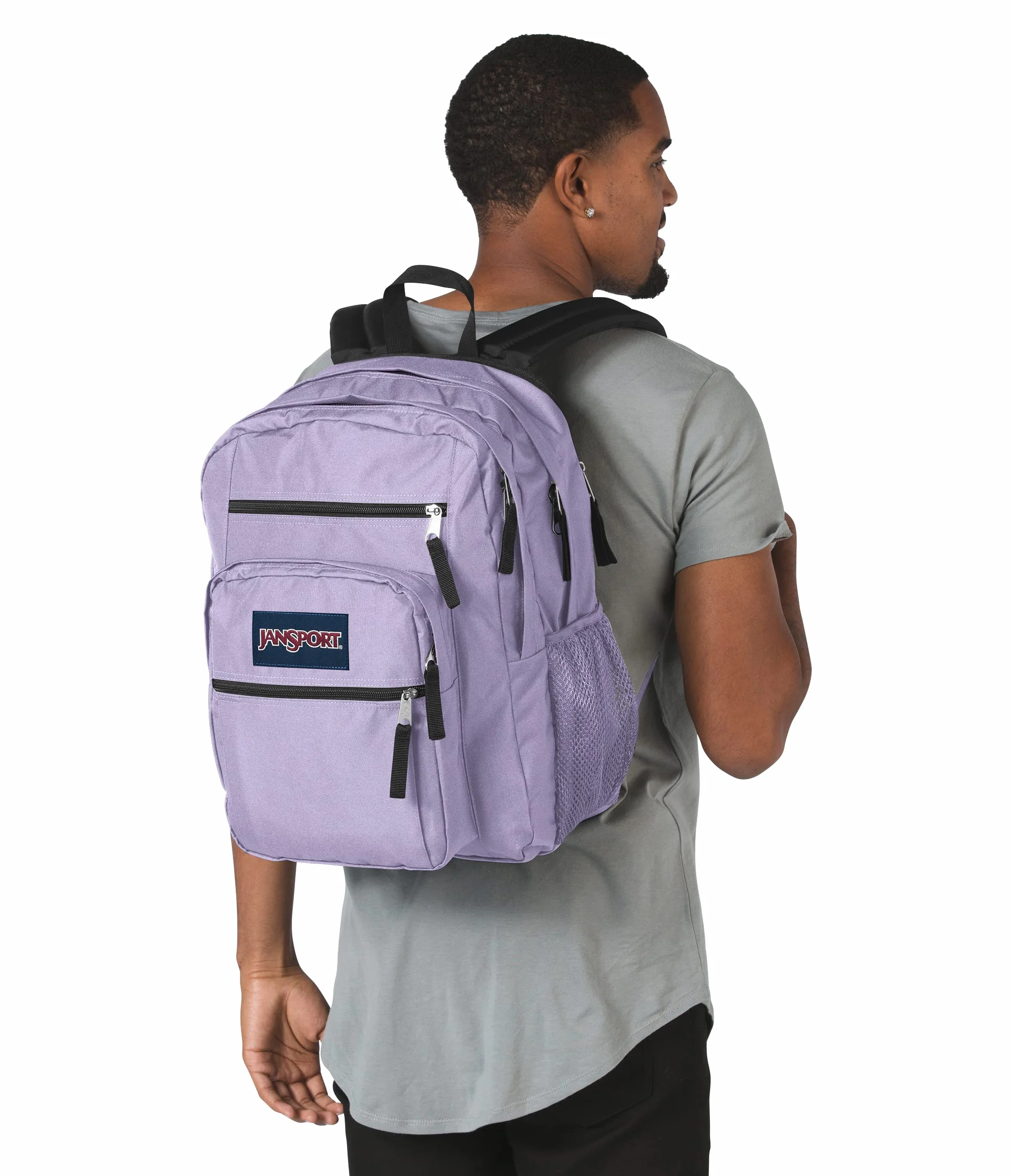 JANSPORT BIG STUDENT Zaino capiente con scomparto per laptop da 15 pollici, Pastel Lilac (Lilac)