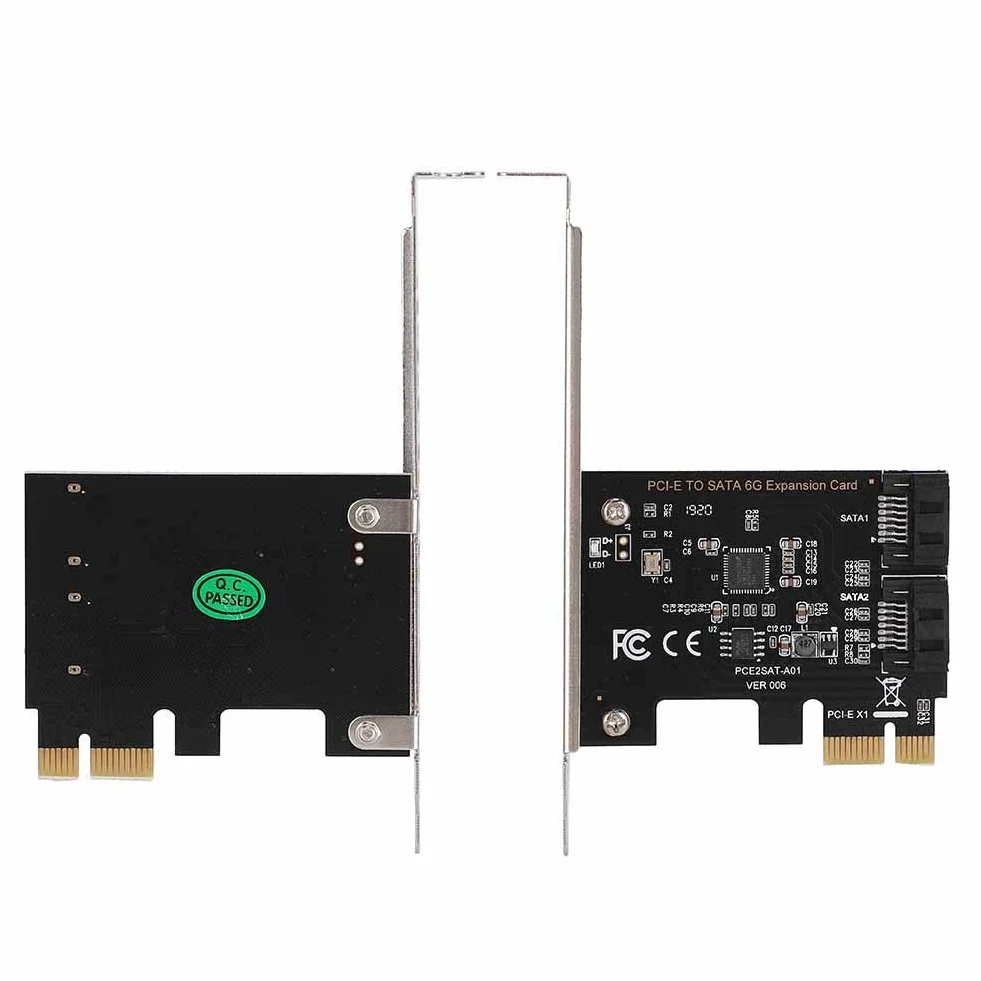 Scheda SATA Scheda controller PCI-E a SATA 3.0 da 2 porte Scheda adattatore PCI Express SATA III da 6 Gbps