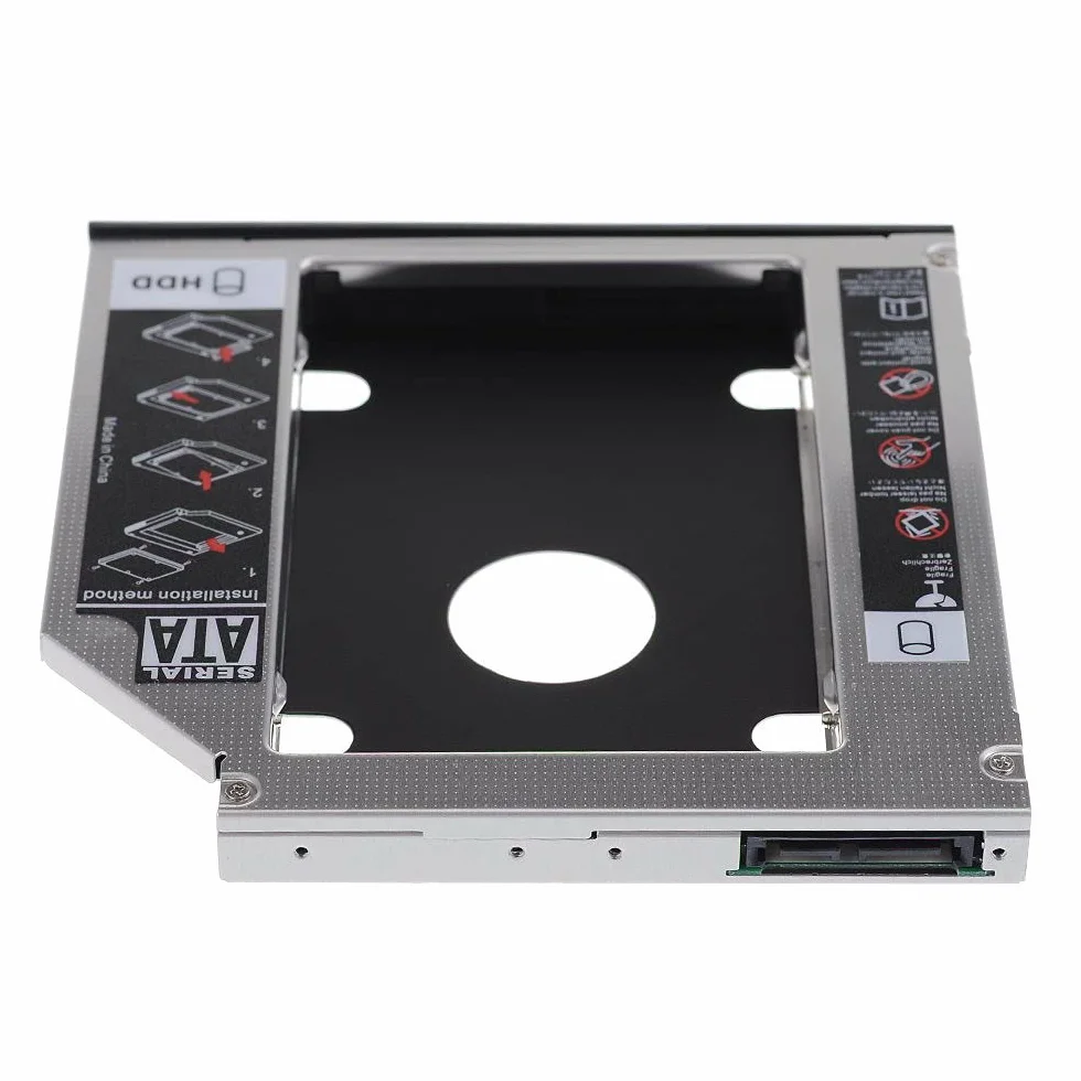 SATA 22pin HDD HD Hard Disk Drive Caddy Case for 9.5mm Universal Laptop CD/DVD-ROM Optical Bay