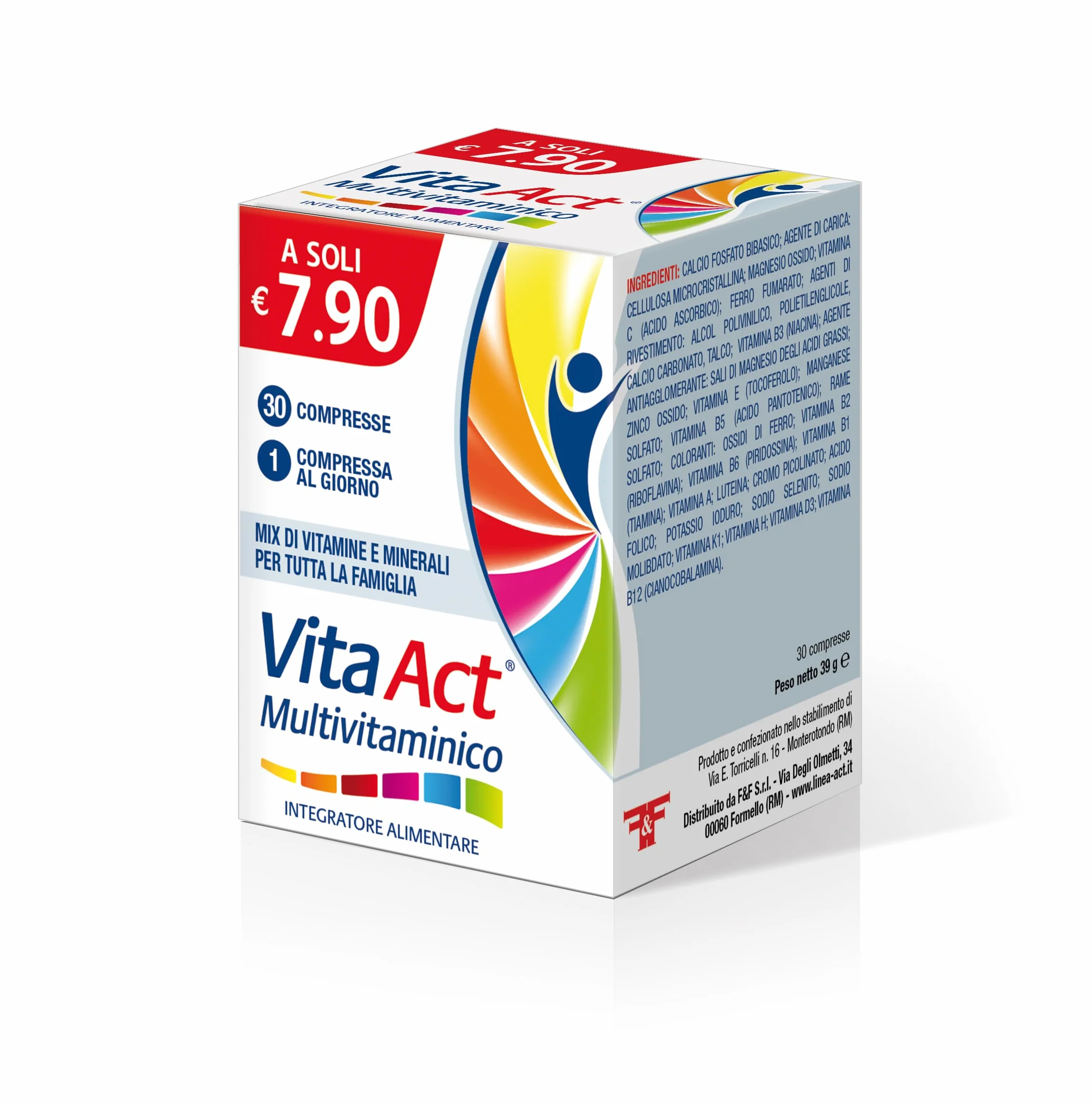 Integratore Alimentare Multivitaminico Vita Act 30 Compresse