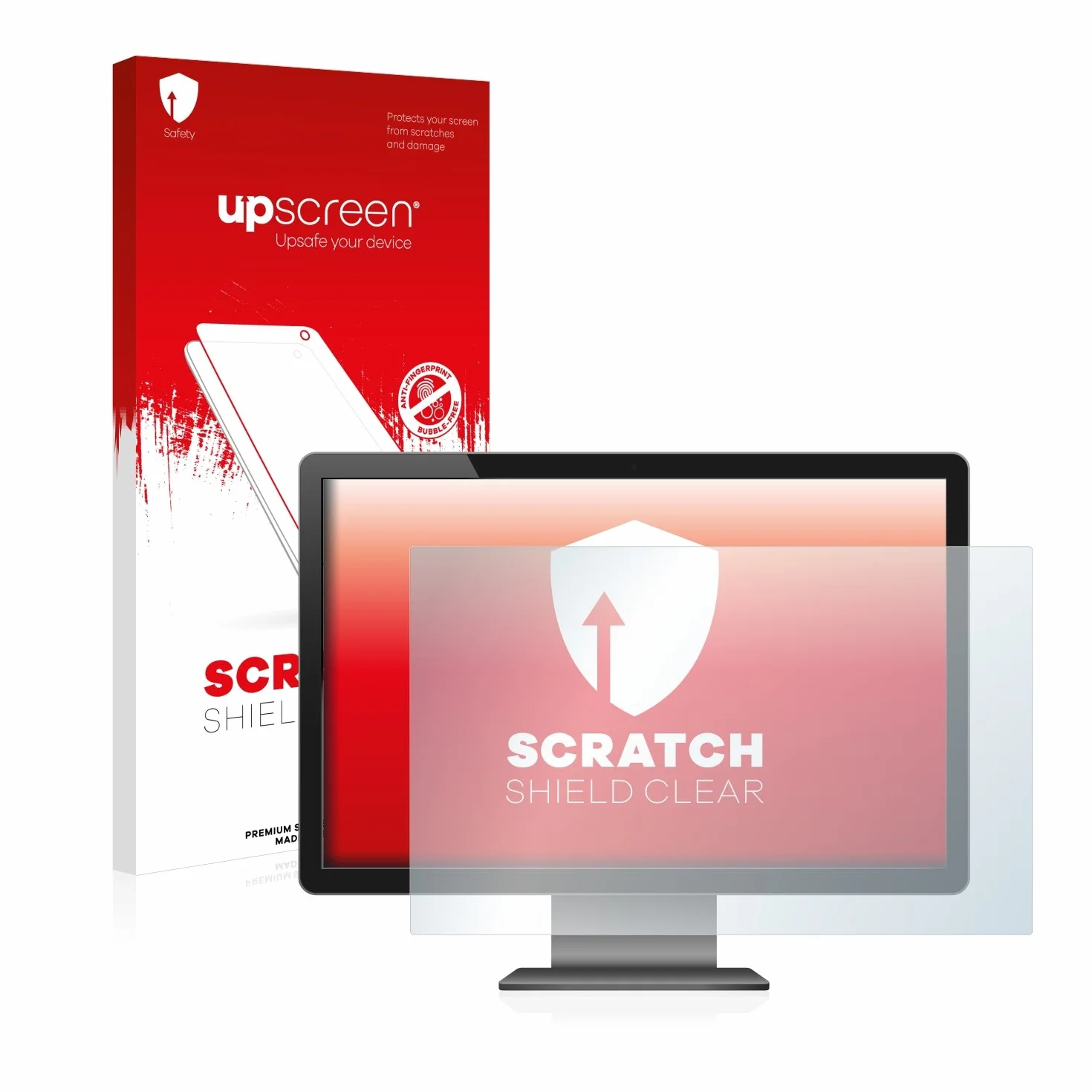upscreen 24" Pellicola Protettiva per Dimensioni standard con 24,0 Pollici (61 cm) [519 x 325 mm, 16:10] Schermo Protezione, Anti-Impronte