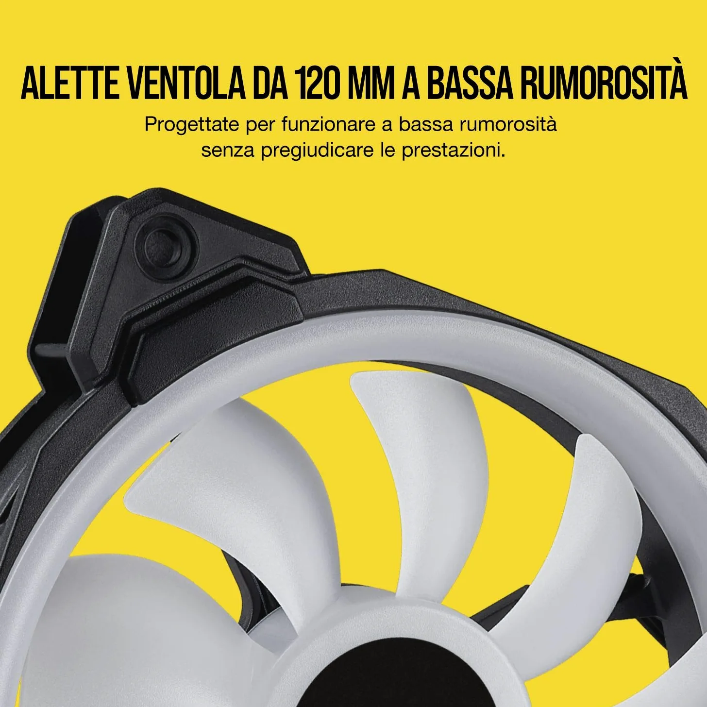 Corsair CO-9050072-WW Ventola per Case, Nero, 3 x 120 mm