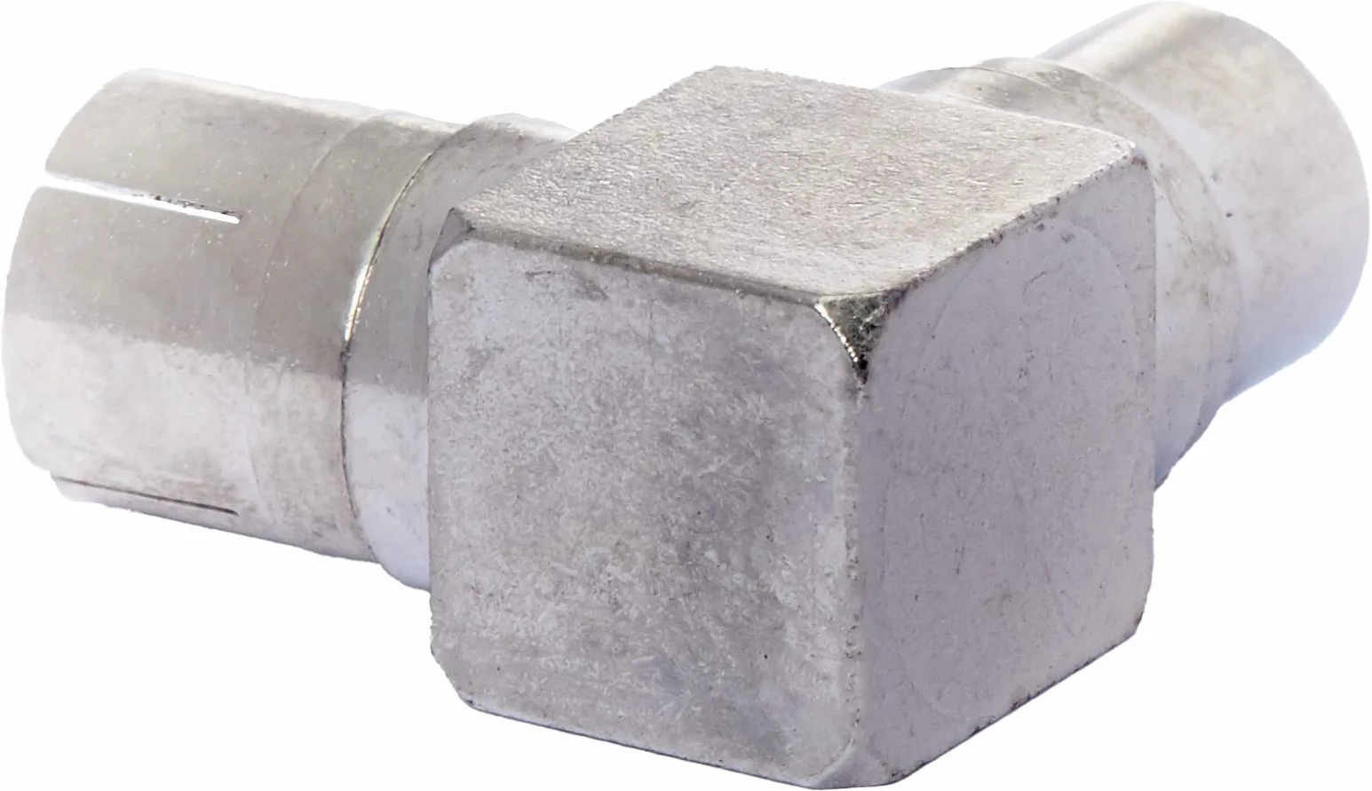 Cablepelado Adattatore per antenna coassiale, maschio-femmina, ad angolo retto