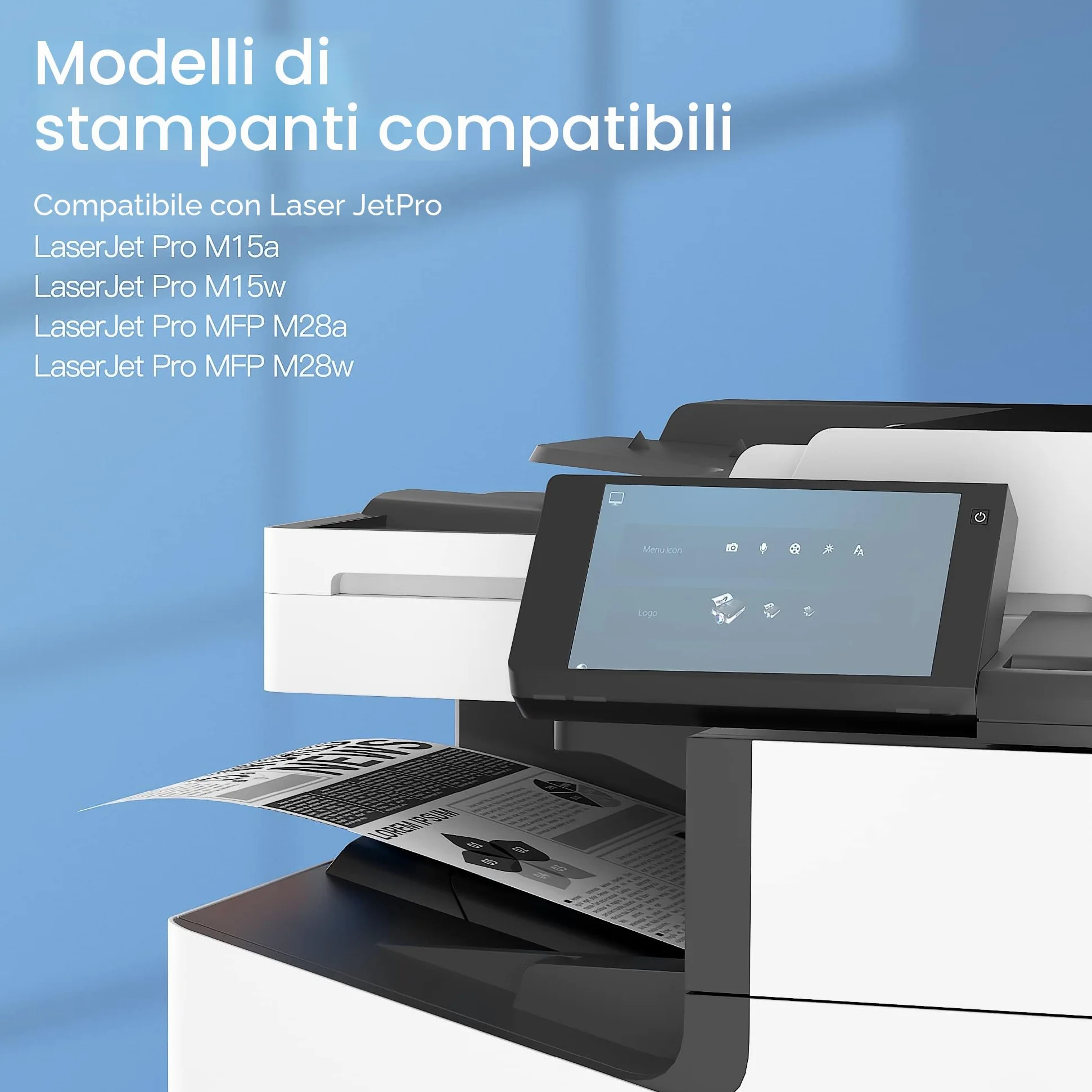 GPC Image 44A Compatibili Sostituzione per HP 44A CF244A Cartucce di Toner per HP Laserjet Pro MFP M15a M28a M28w M15w (Nero, 2-Pack)