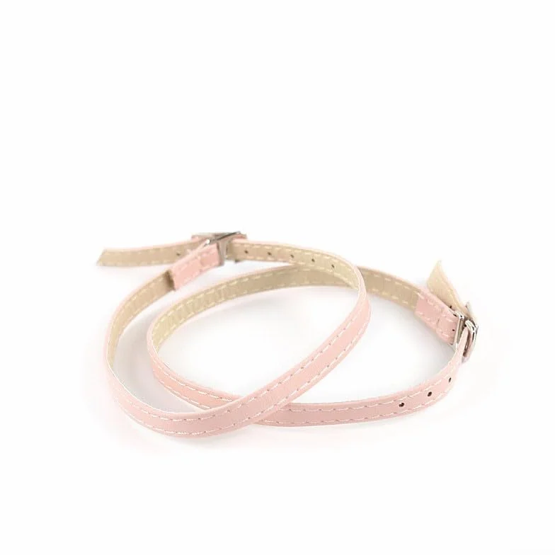 Cinturino alla caviglia personalizzabile con fibbia per scarpe (rosa)