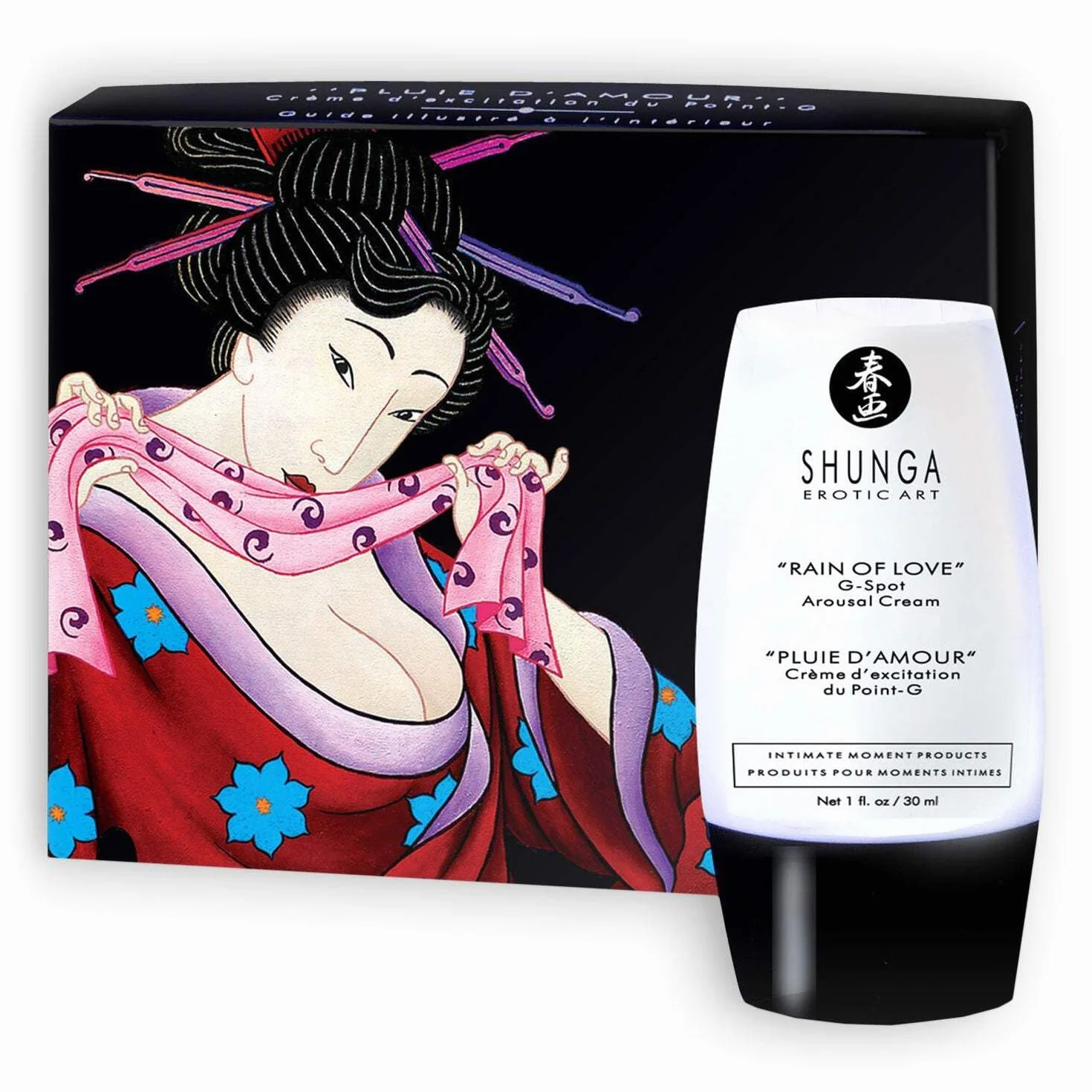 Shunga Pioggia d'amore Crema Punto G 30 ml Nero