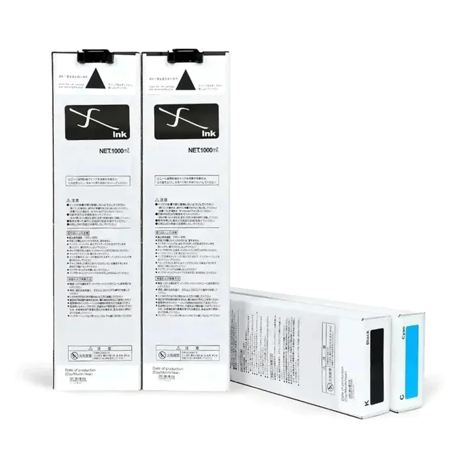 Cartucce d'inchiostro S-7265 S-7266 compatibili for Riso ComColor FW1230R | FW5230R FW5231R 5000R, S-7267 S-7268, Cartuccia sacchetto inchiostro, Fornitura inchiostro stampante(Cyan)
