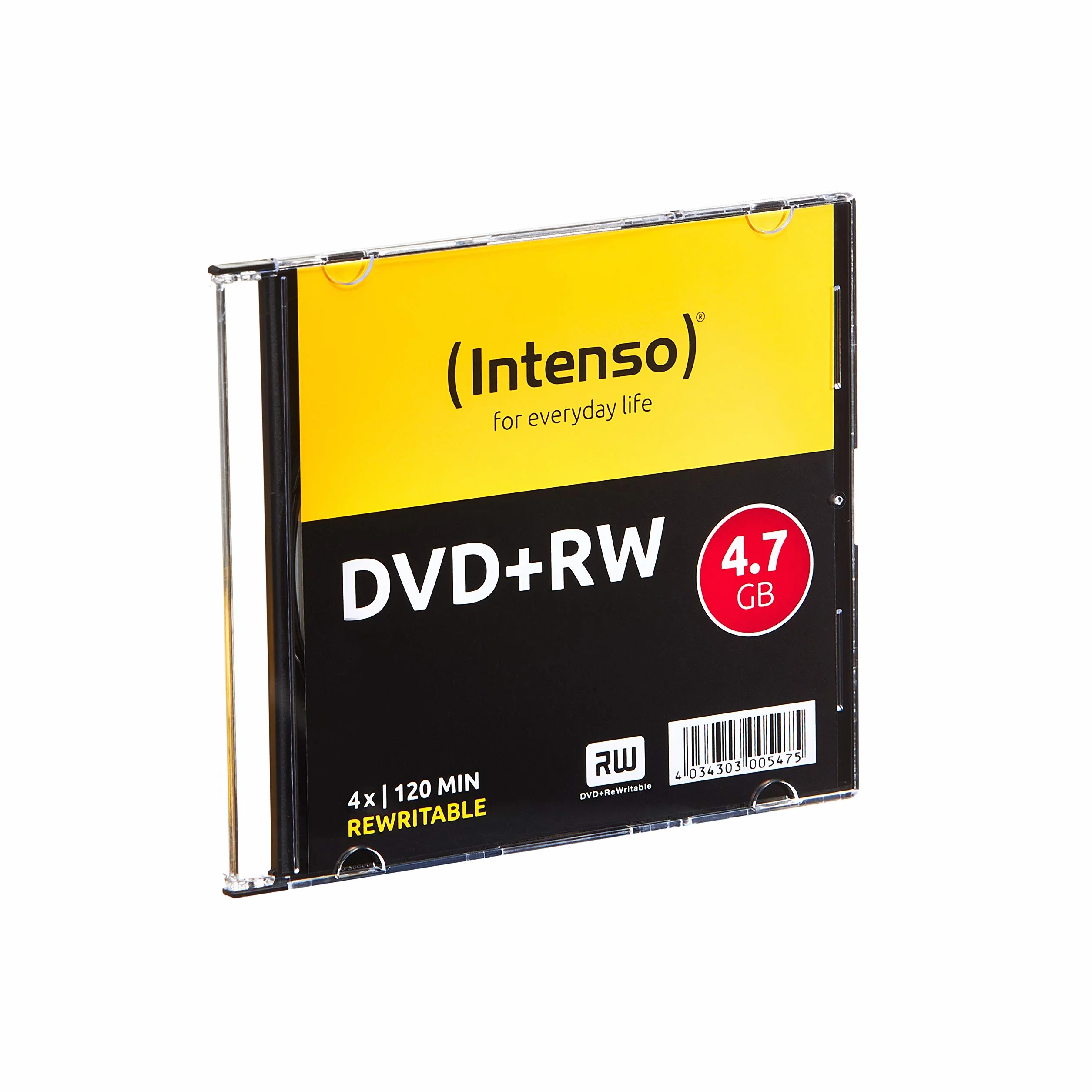 Intenso 4211632 Dvd+RW da 4.7 GB, Argento