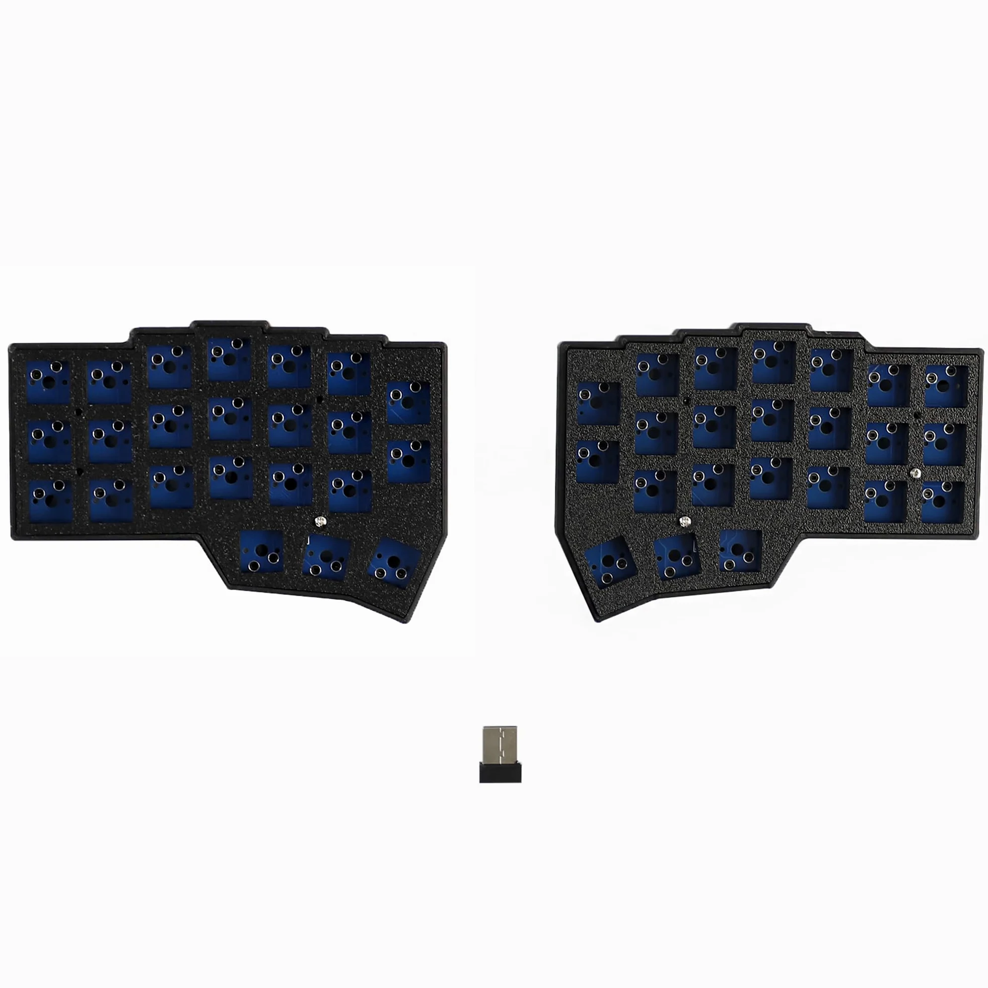 YMDK Corne V4 Tastiera Wireless Split 2.4Ghz 46 Tasti Ergonomico Hotswappable Layout 40% Flacone in Resina 3D Tutti I Tasti Programmabili Mini Kit Tastiera Da Gioco Indipendente