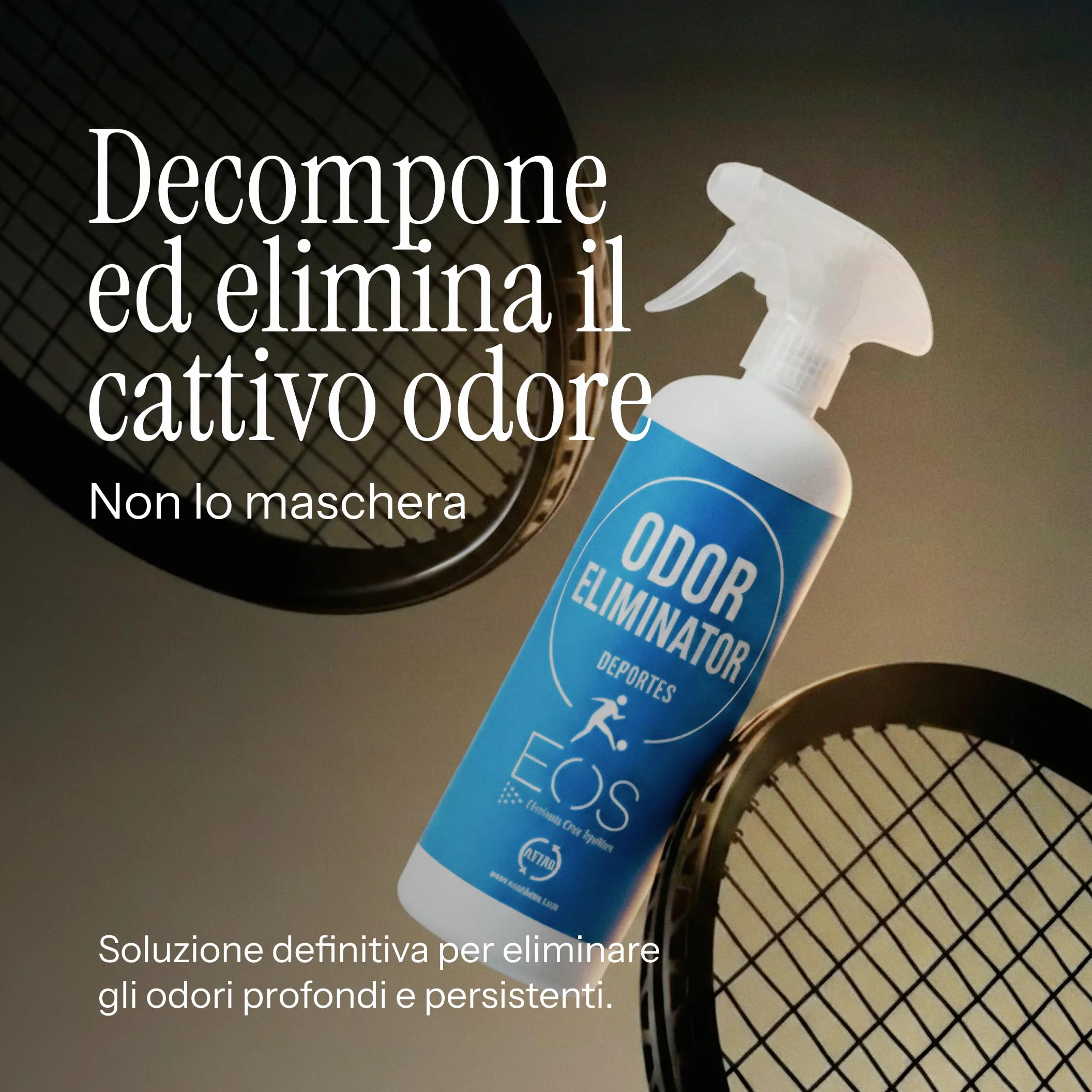 EOS Spray Elimina Odore Sudore Vestiti Scarpe Accessori Sportivi Neutralizzatore Odori Antisudore Deodorante