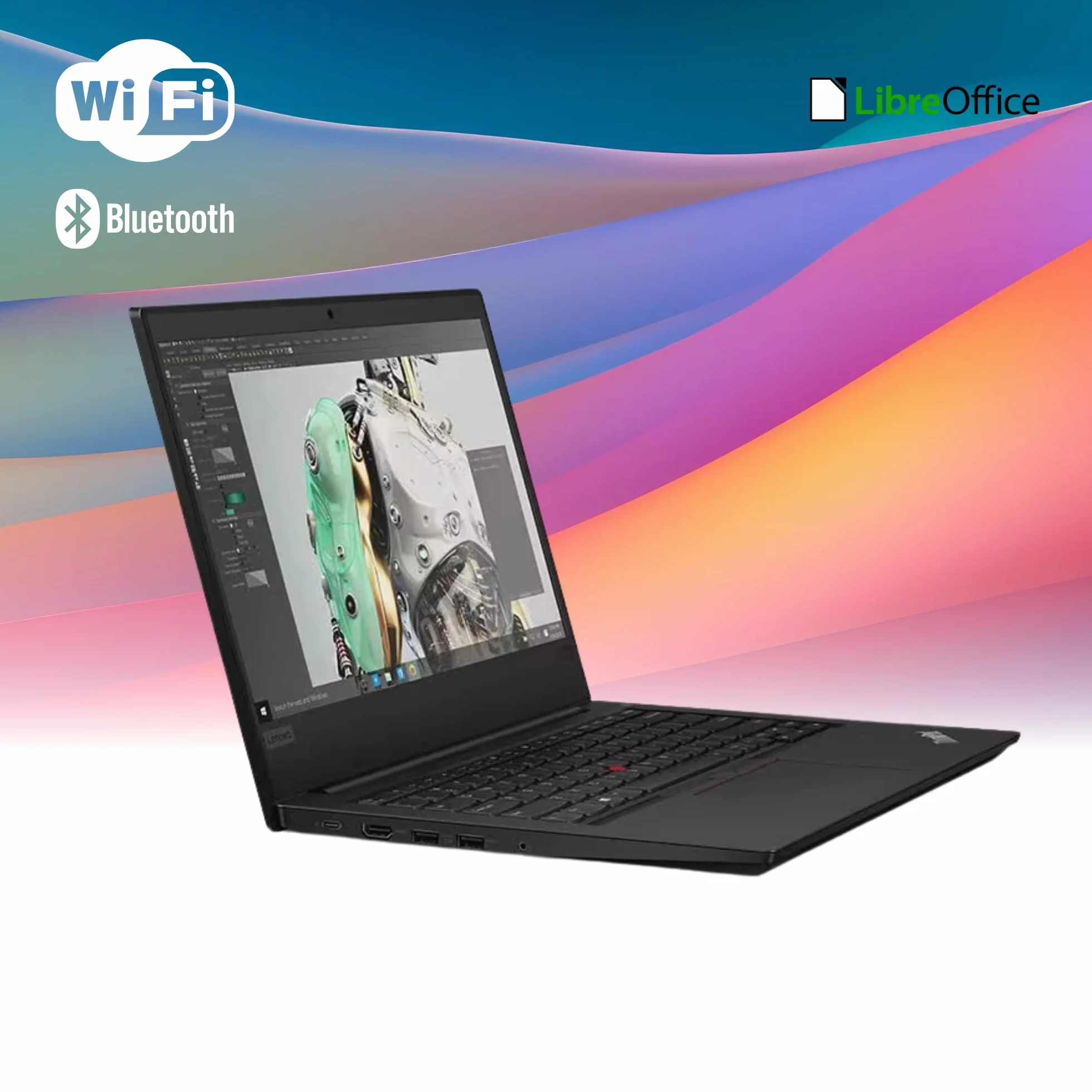 Lenovo ThinkPad Pc Portatile Intel i5-8365u 4 Core 1.6Ghz Ram 8Gb SSD 256Gb Display 14.1" FHD Win 11 Notebook Ricondizionato